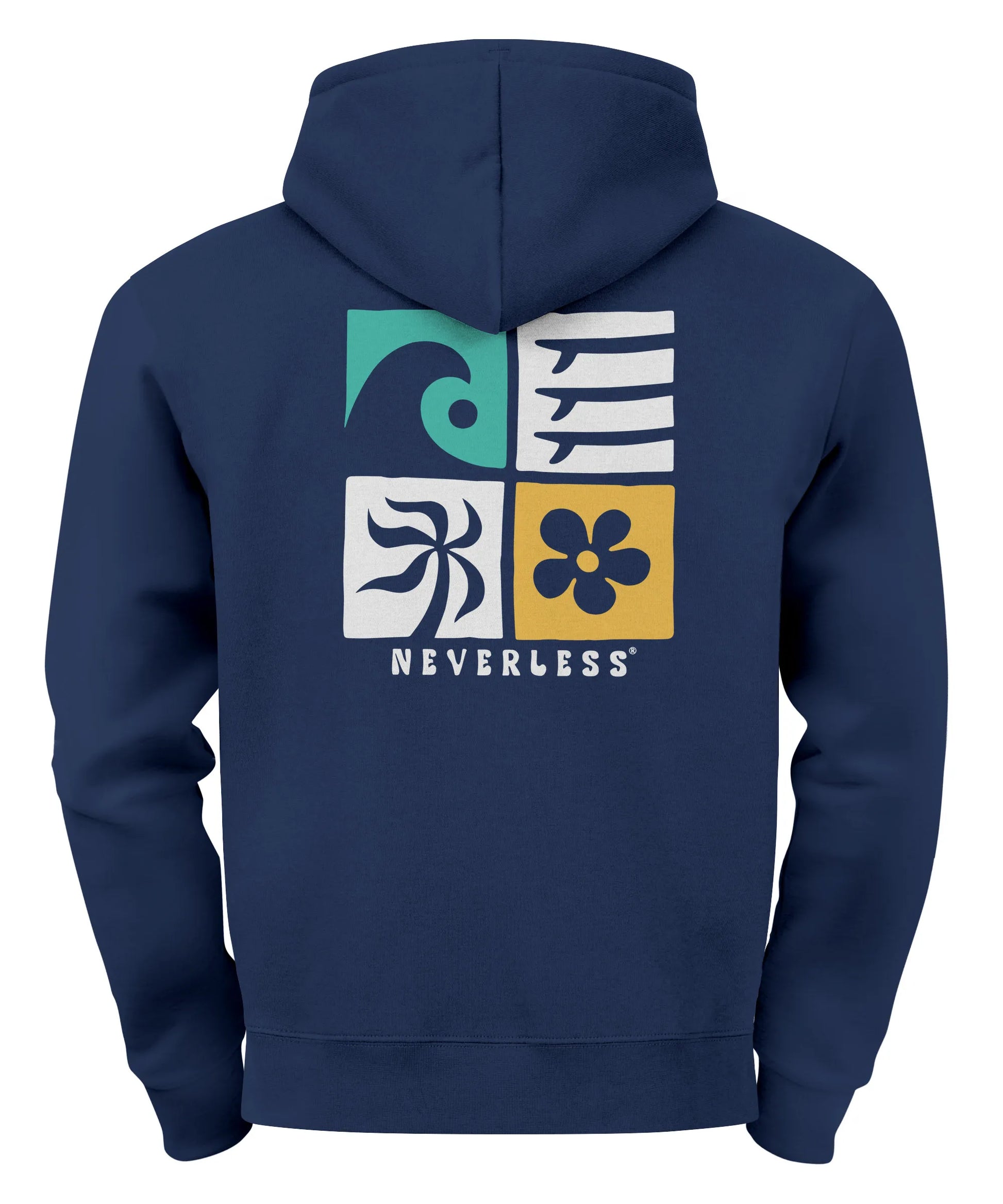 navy backprint
