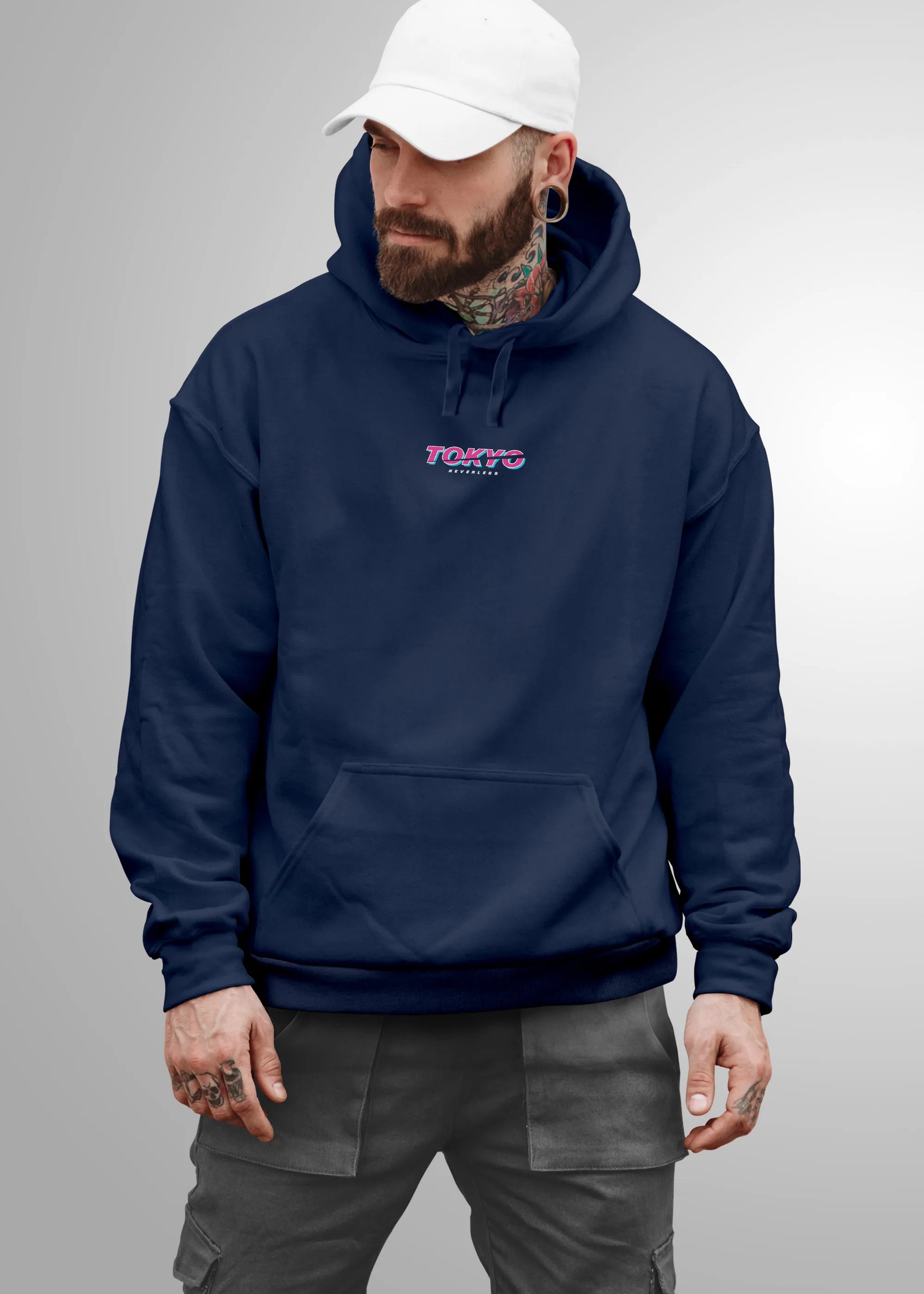 navy backprint