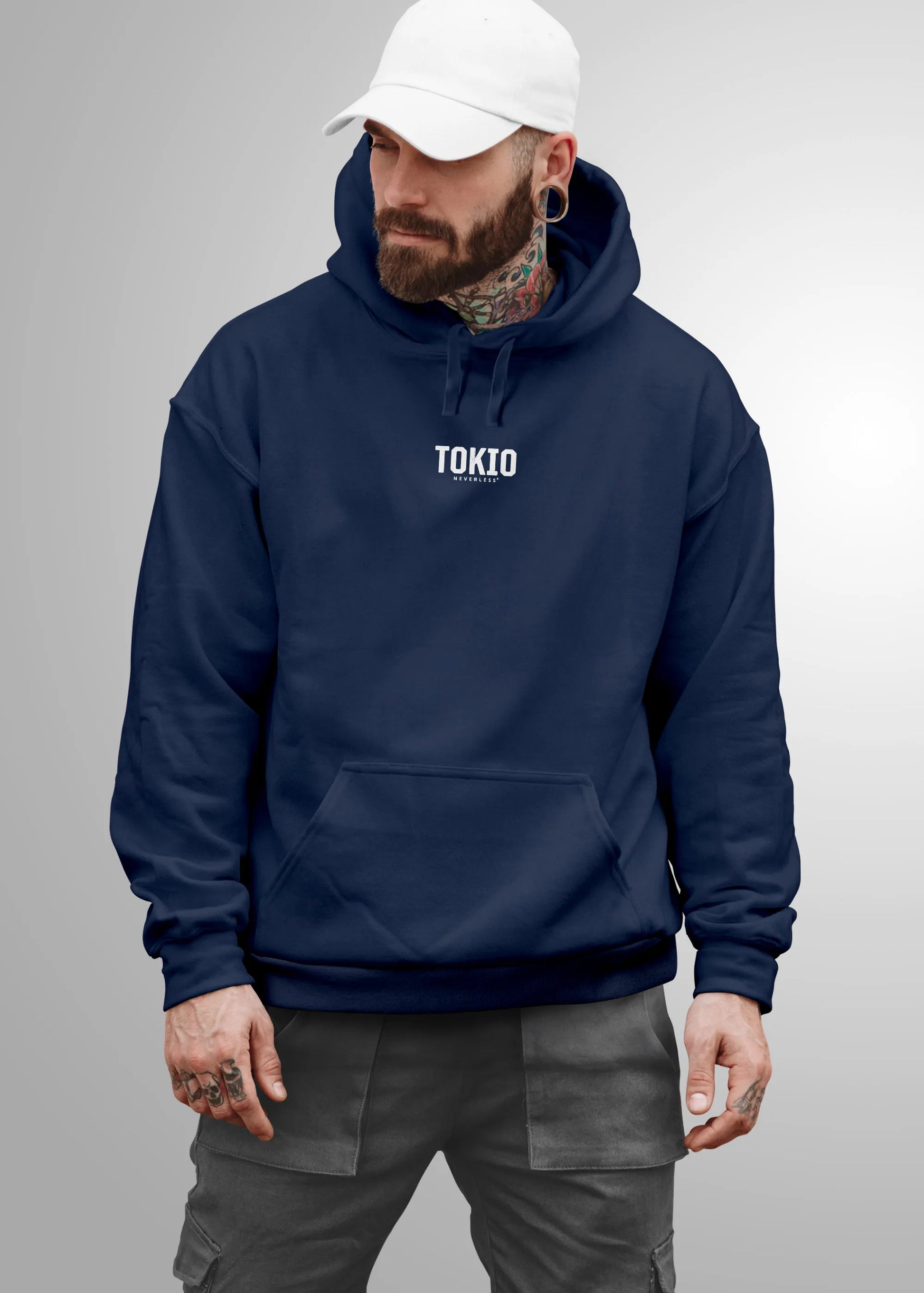 navy backprint