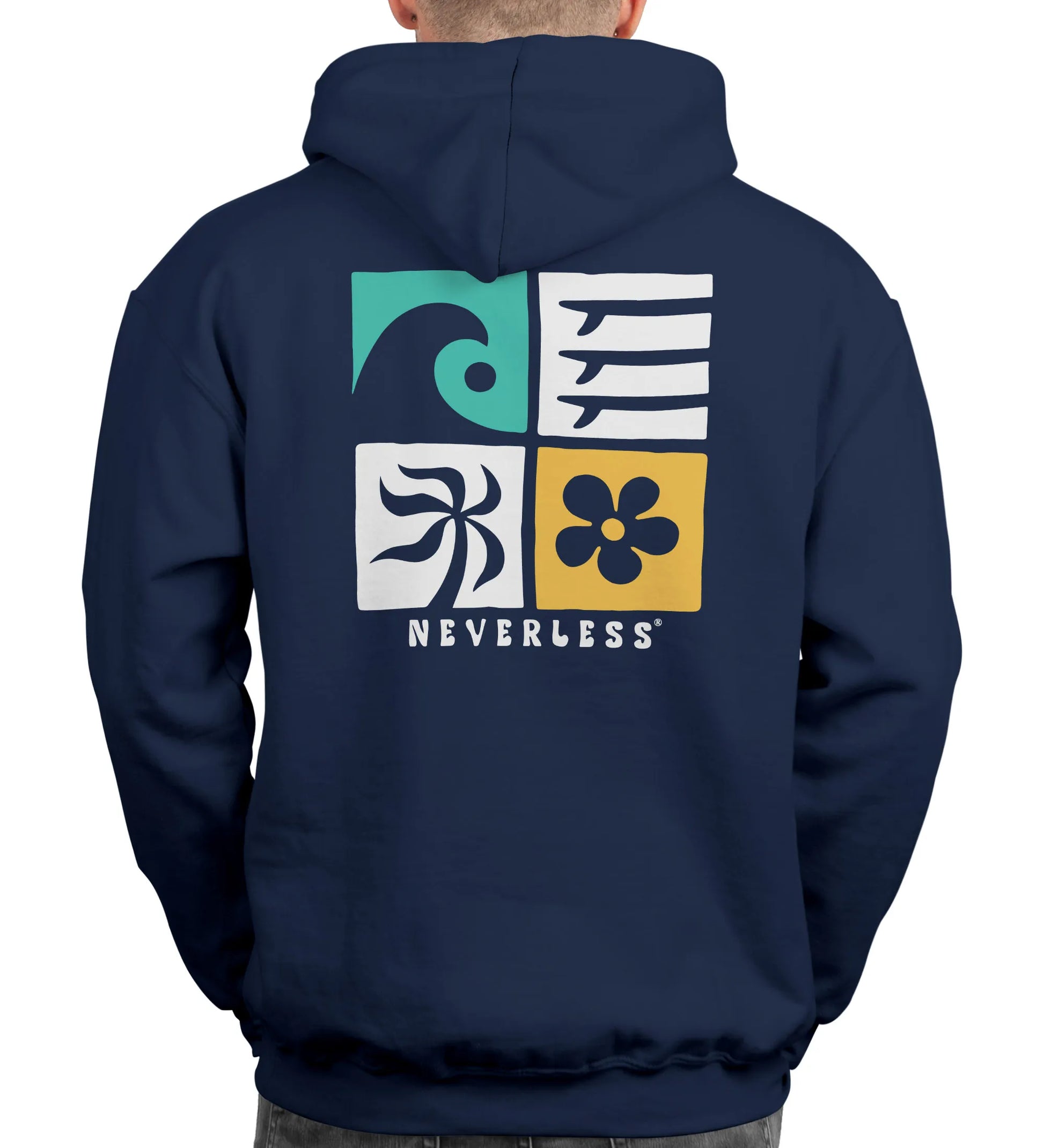 navy backprint