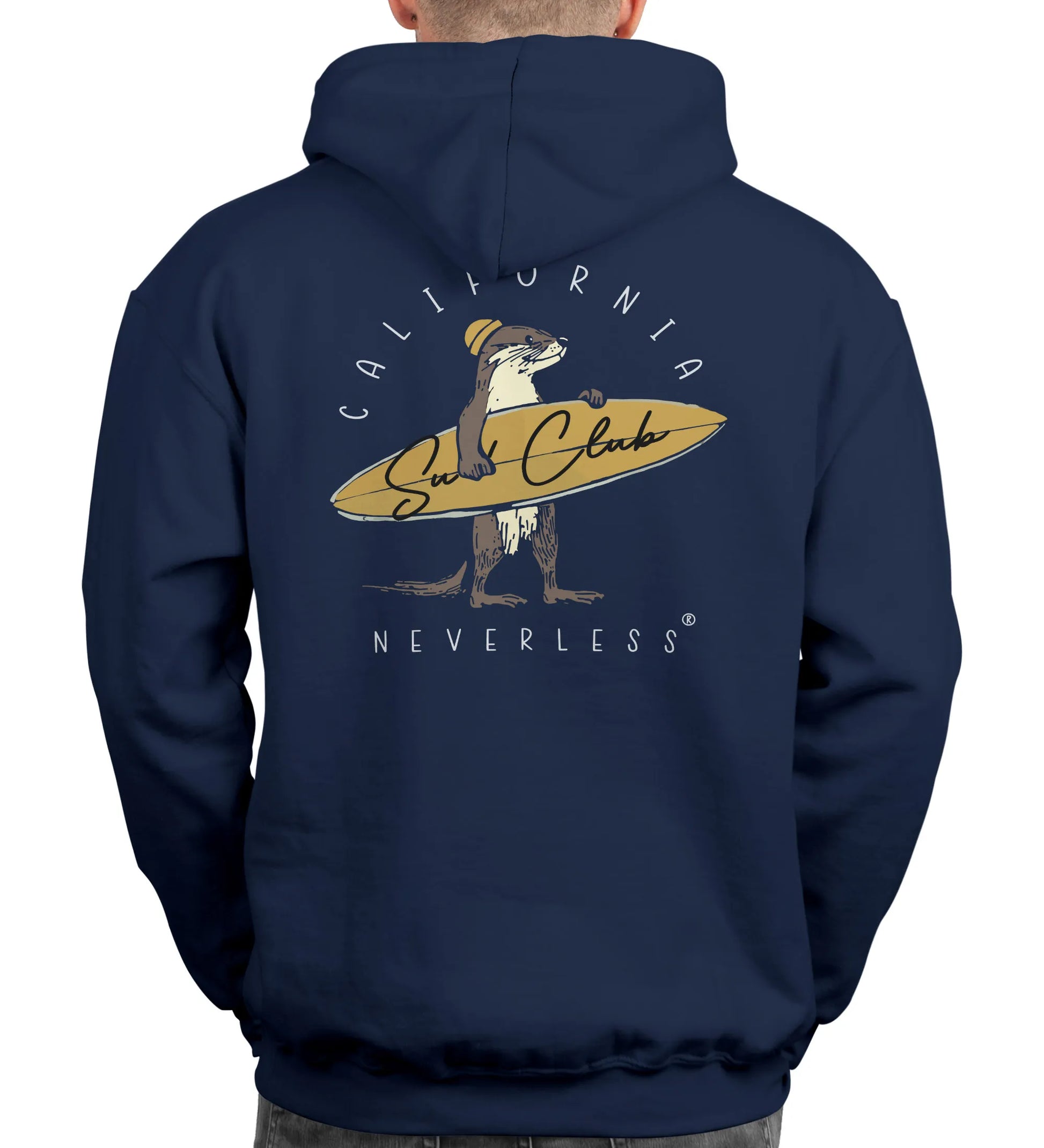 navy backprint