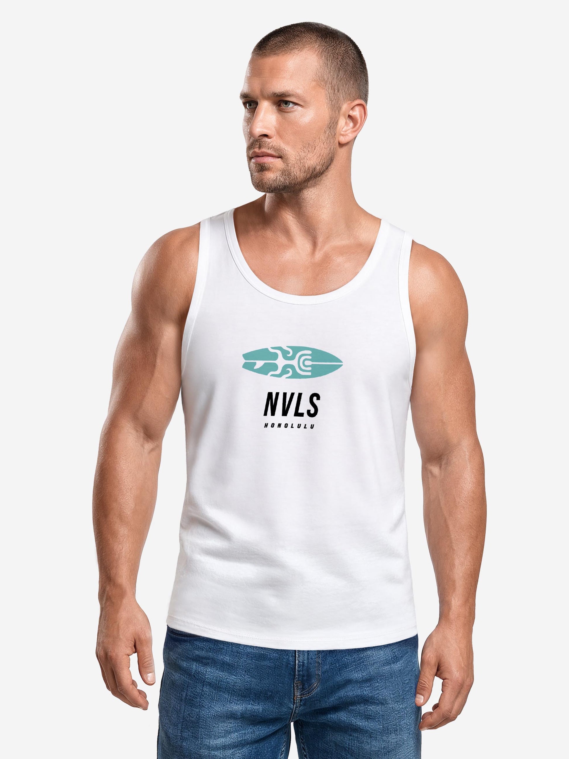 weiß-türkis