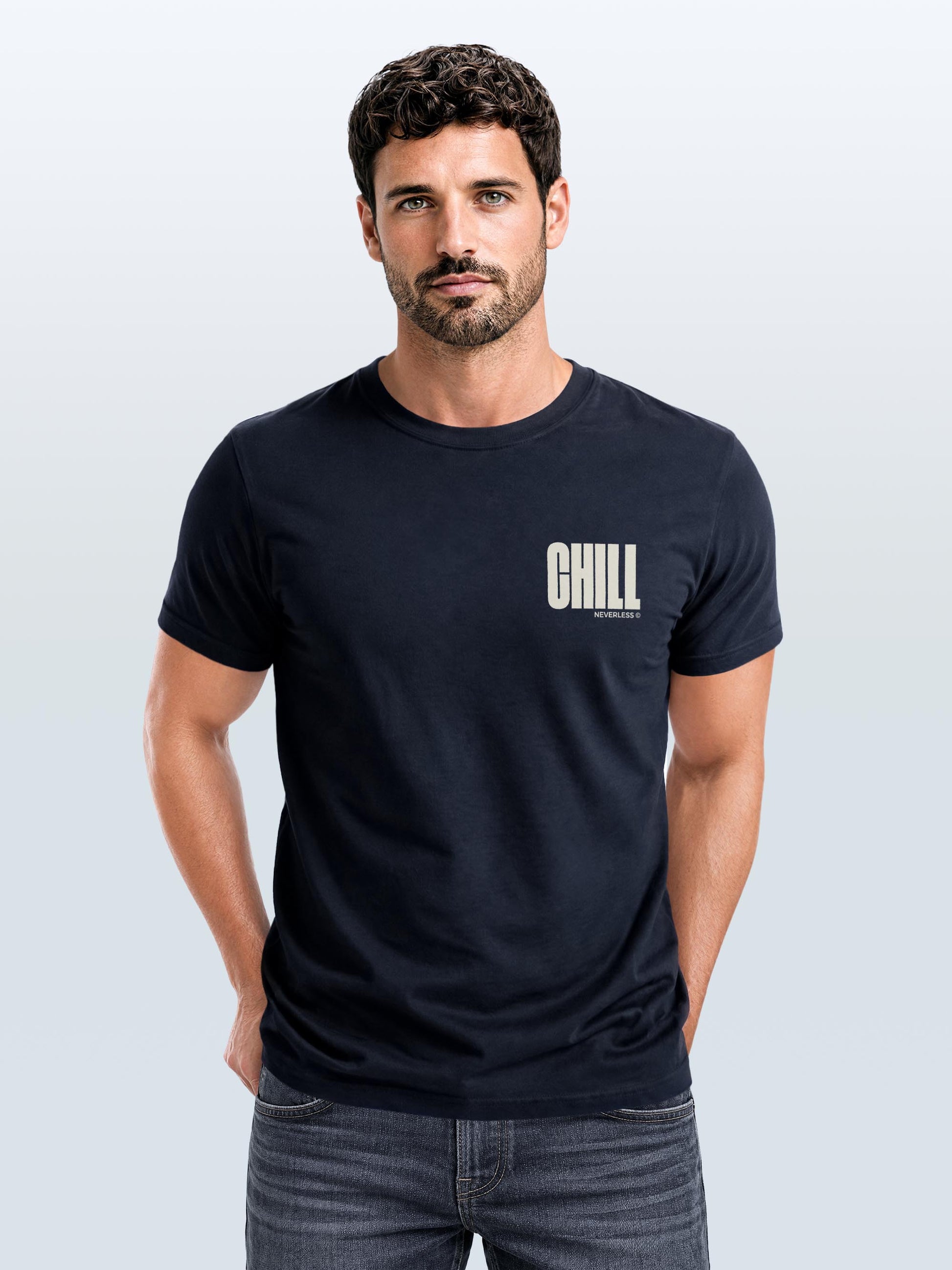 navy slim-fit