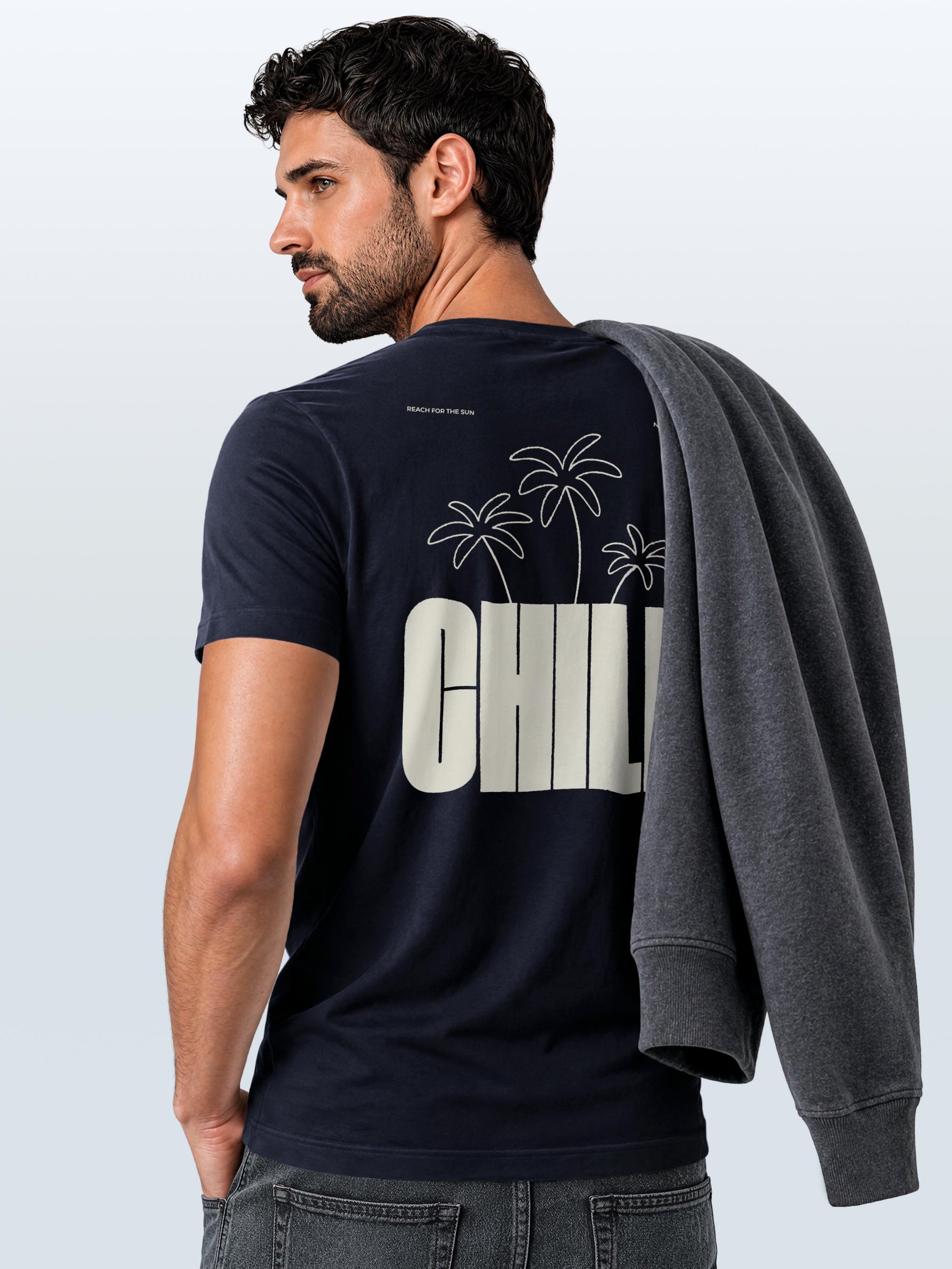 navy slim-fit