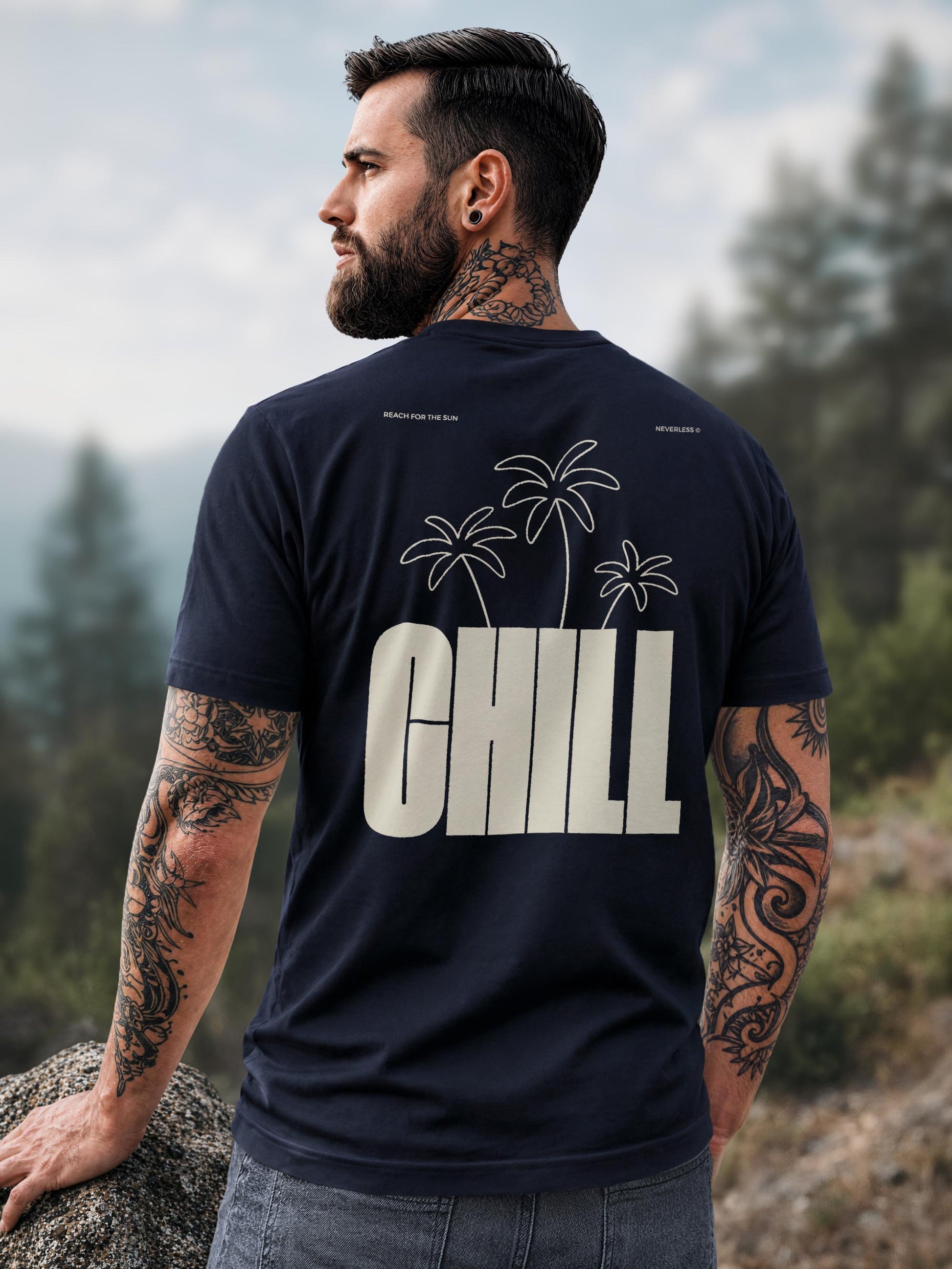 navy slim-fit