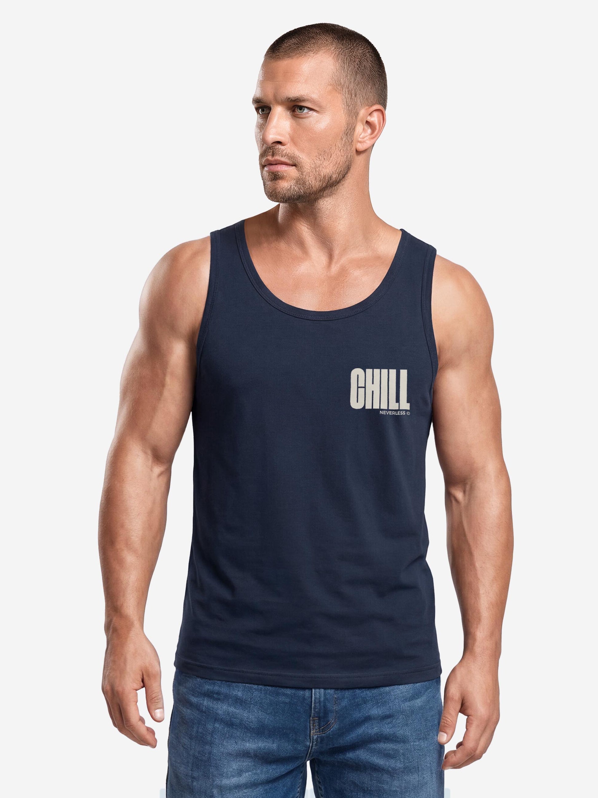 navy slim-fit