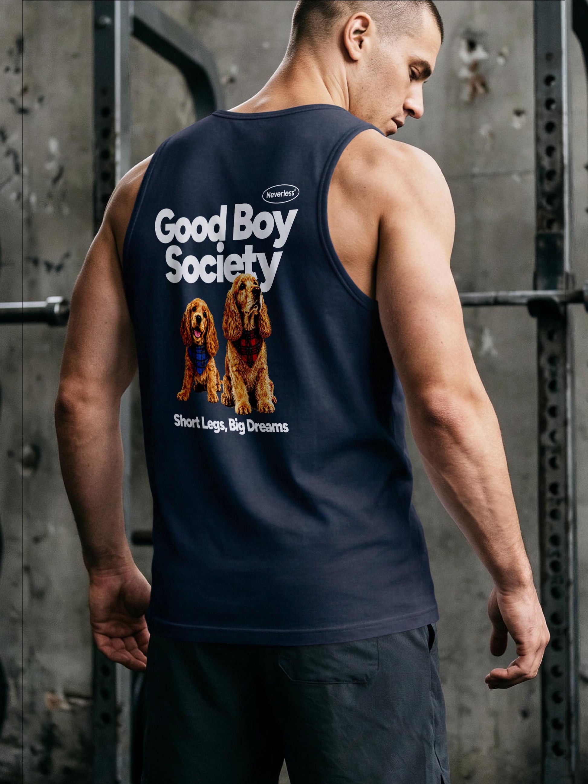 navy slim-fit