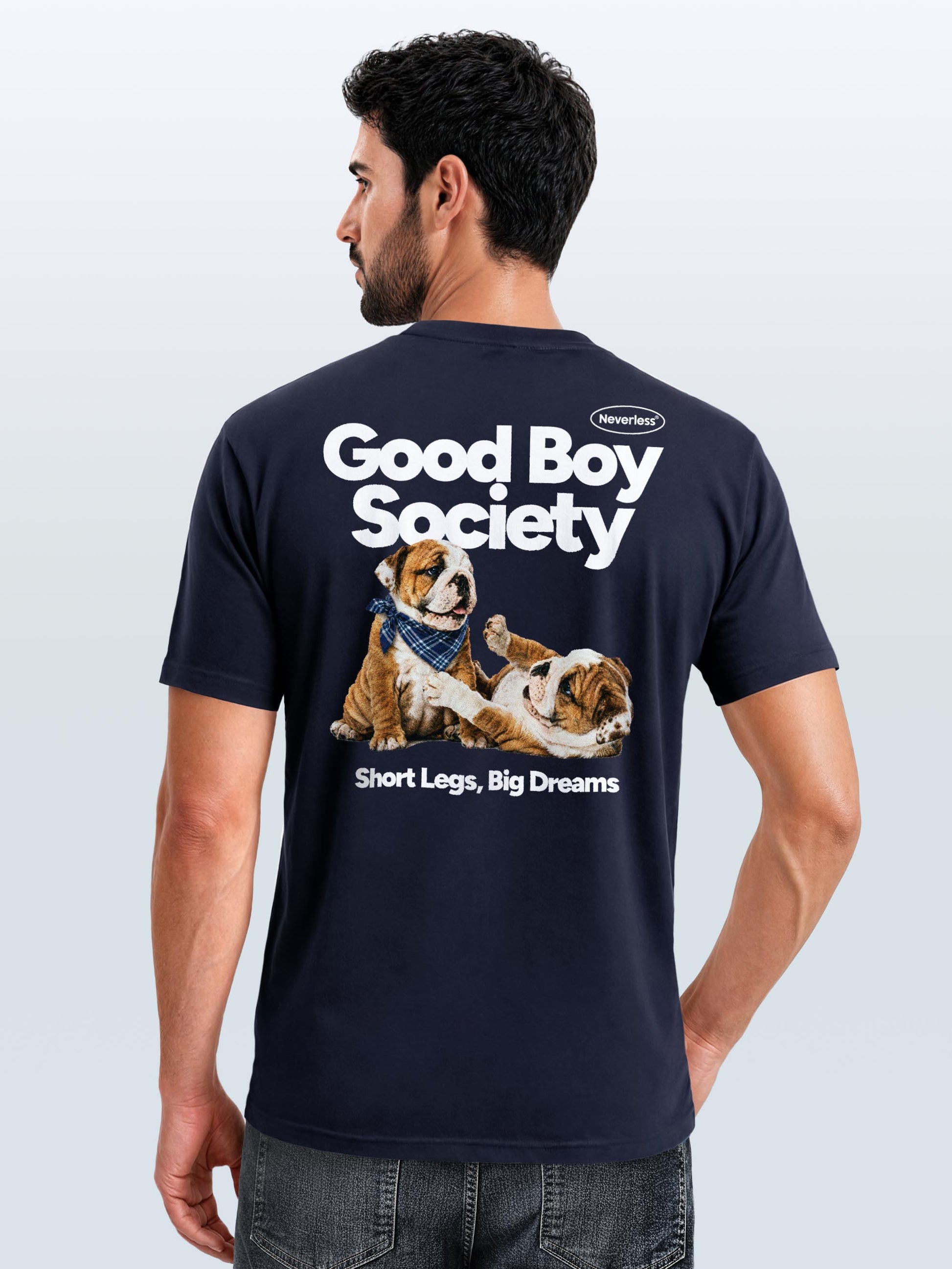 navy slim-fit front