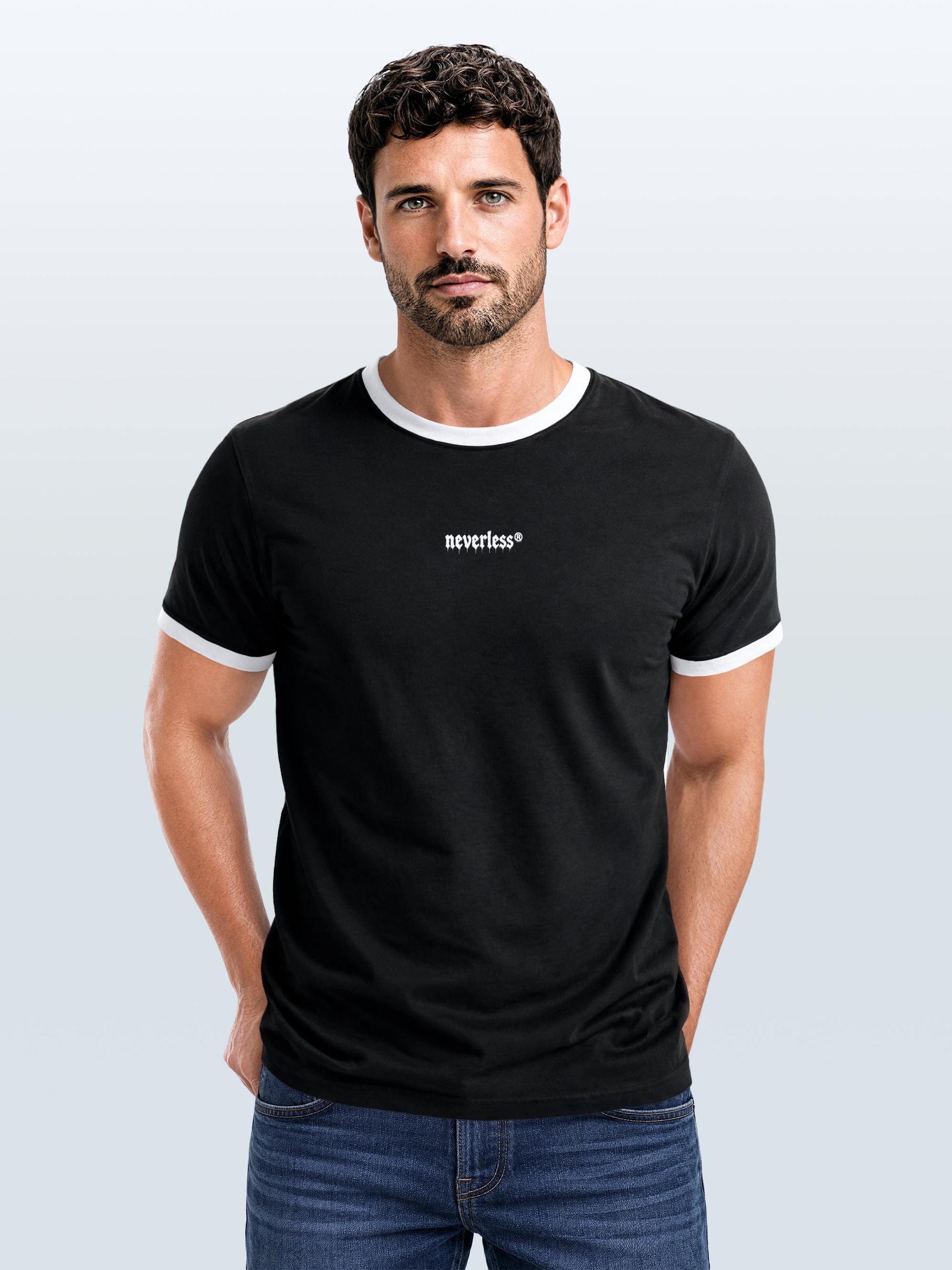 schwarz-weiß slim fit