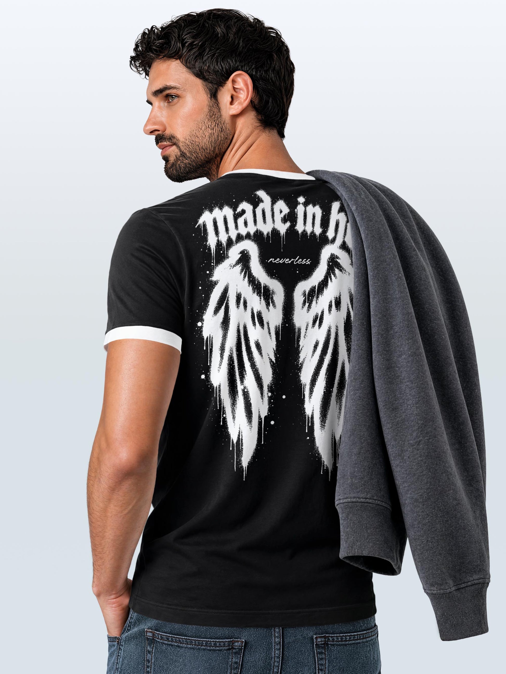 schwarz-weiß slim fit