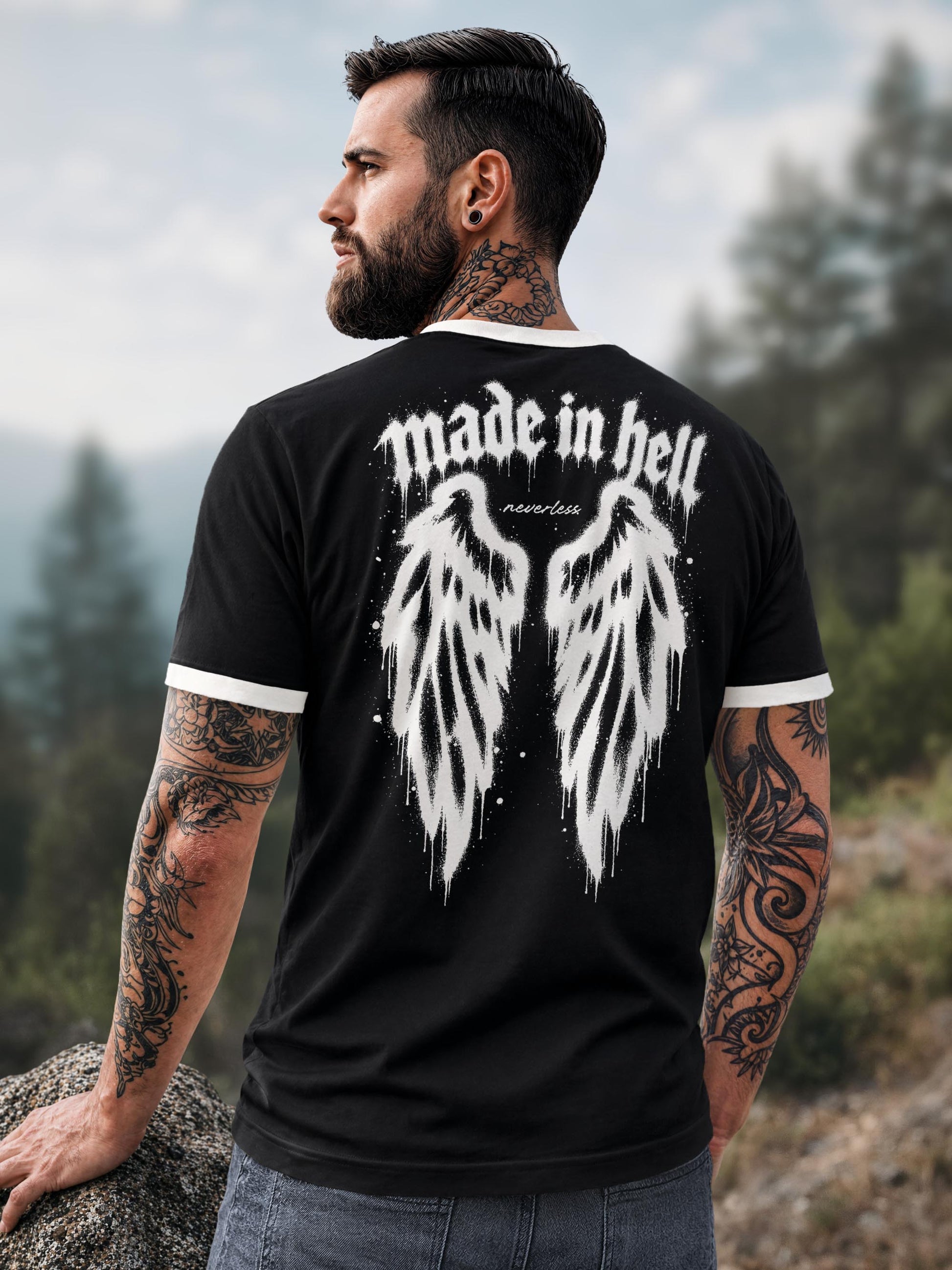 schwarz-weiß slim fit