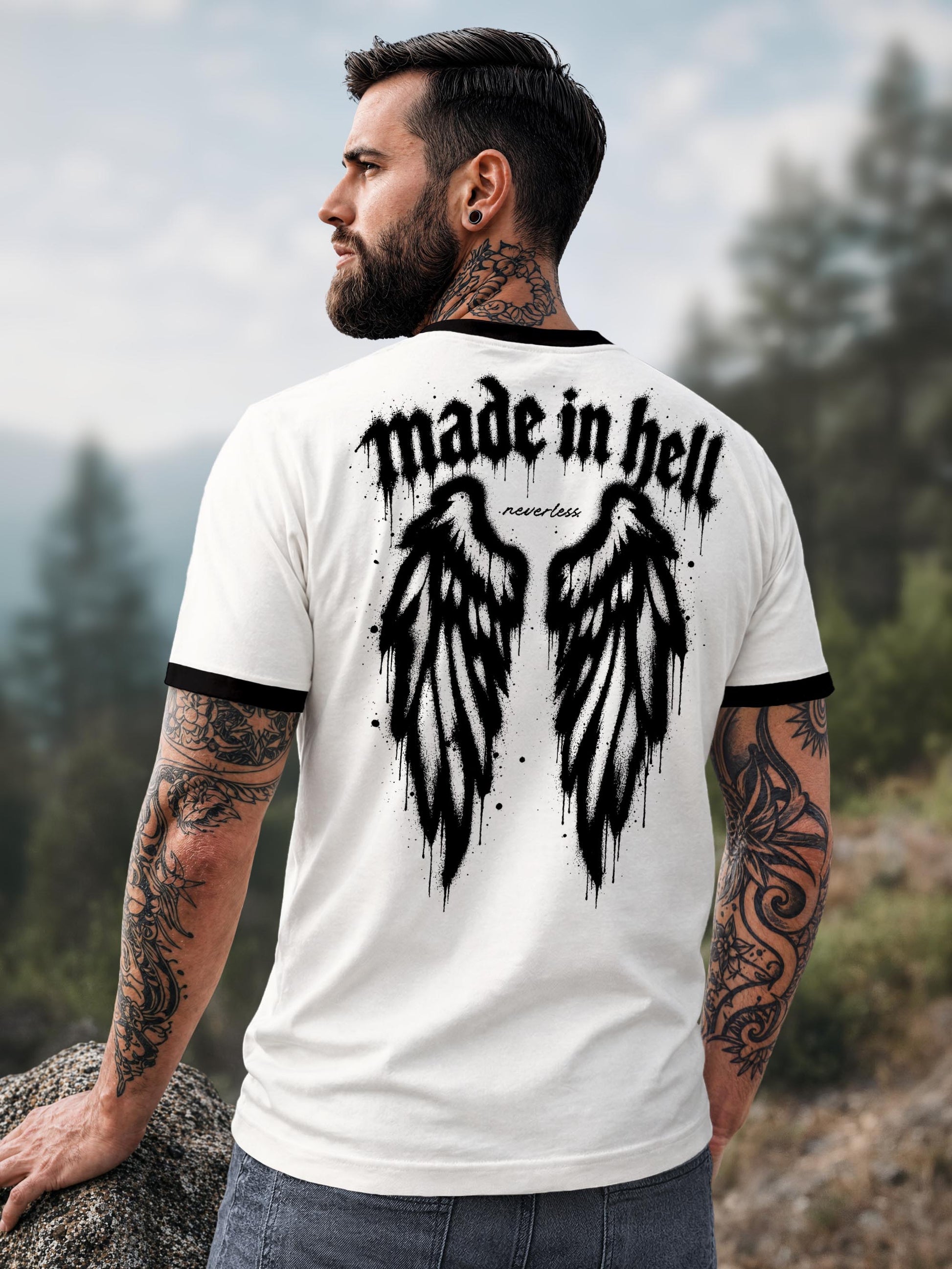 weiß-schwarz slim fit