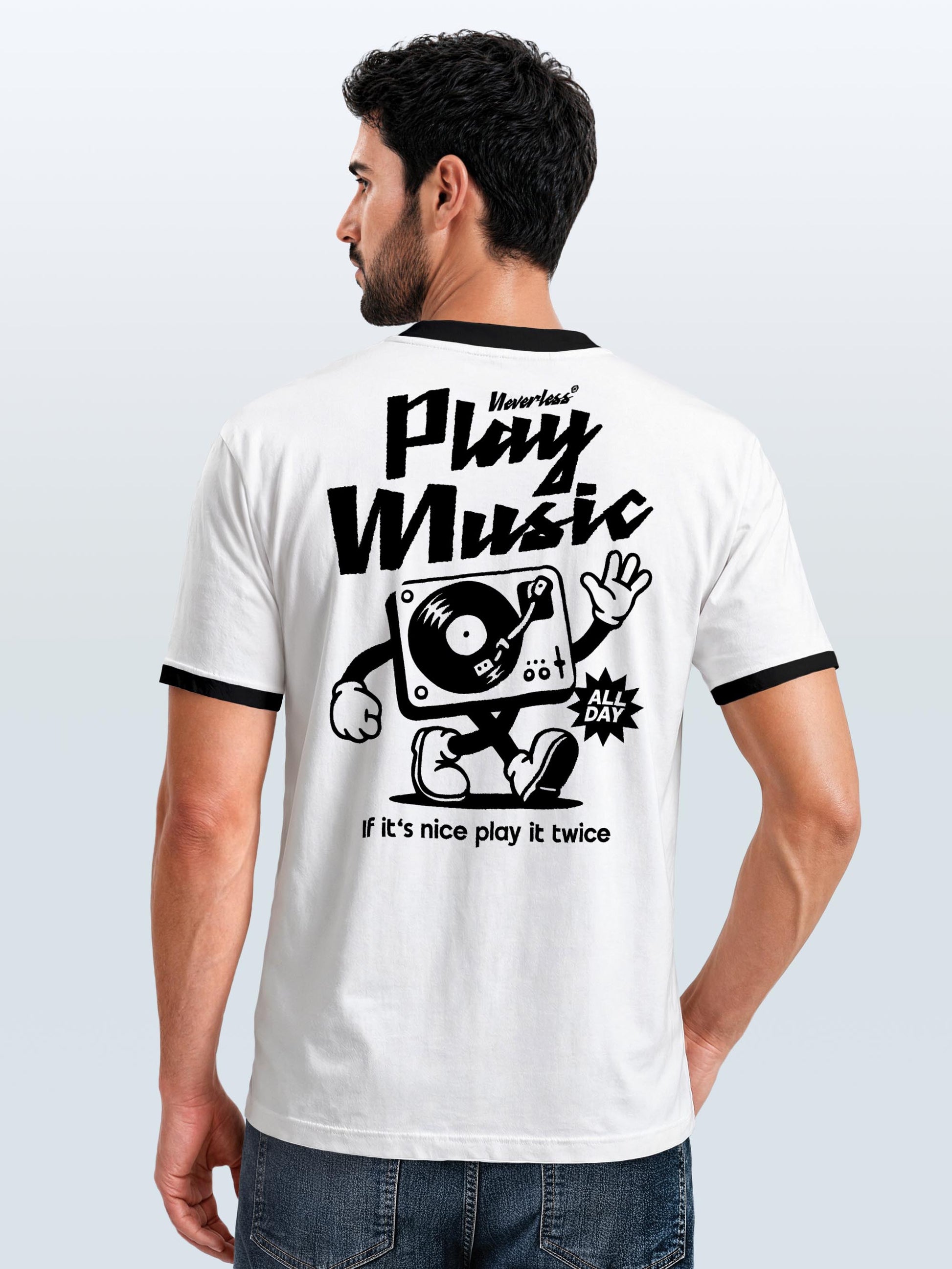 weiß-schwarz slim-fit