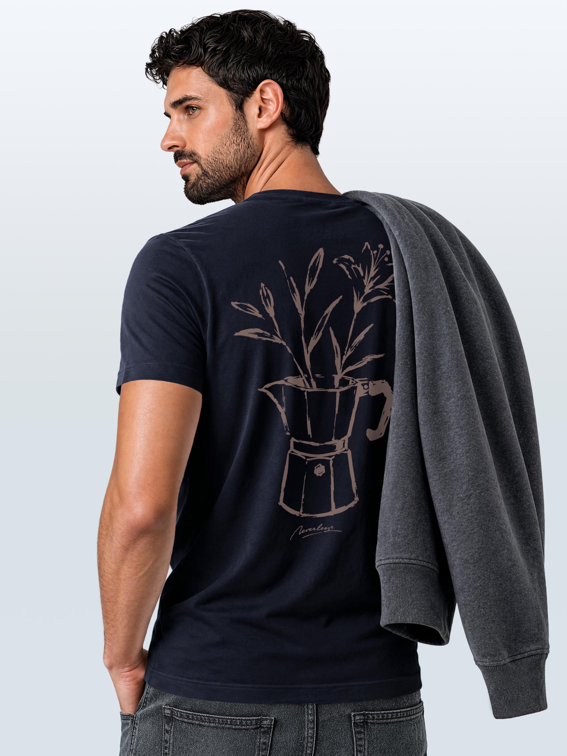 navy slim-fit