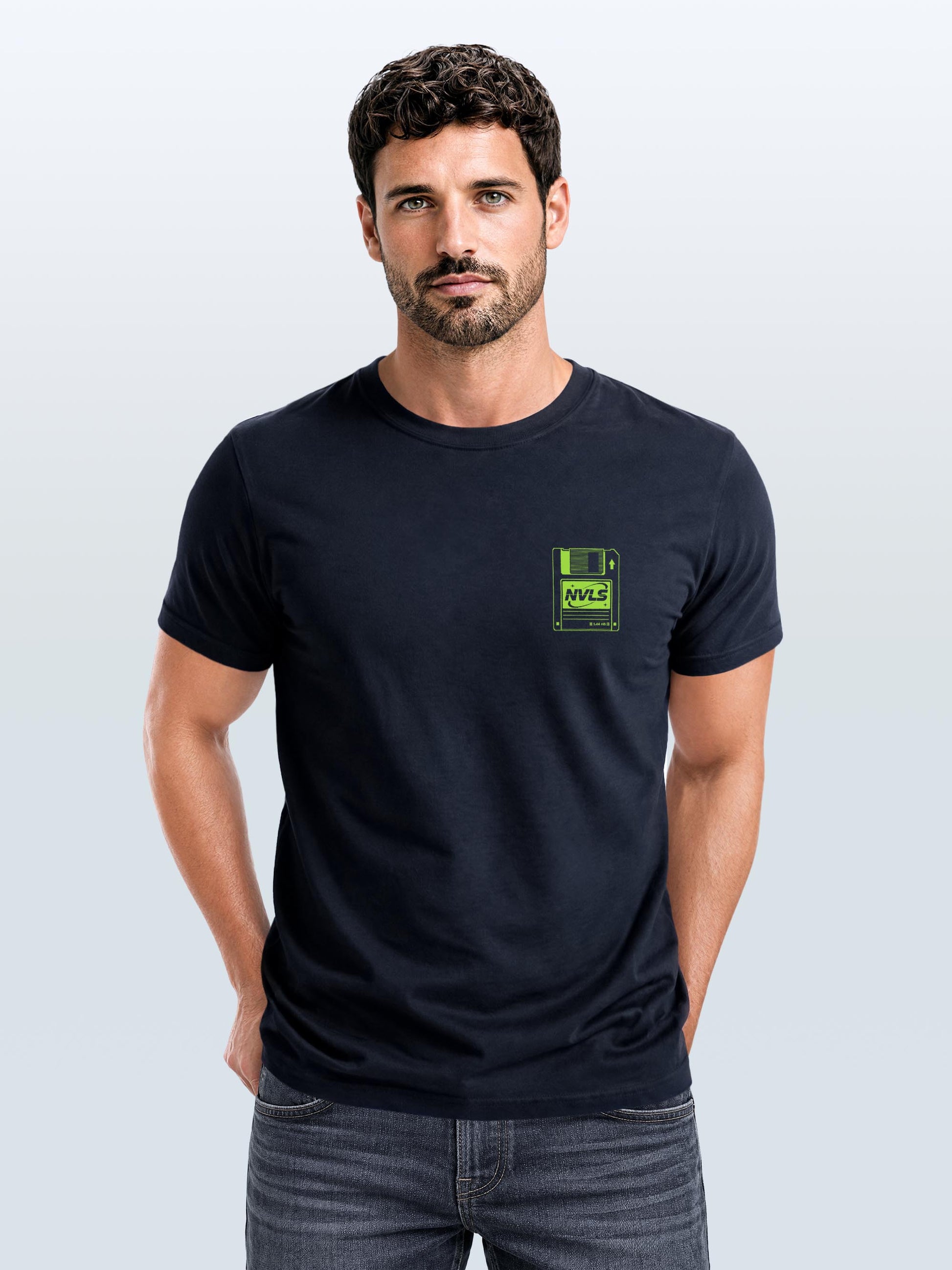 navy slim-fit
