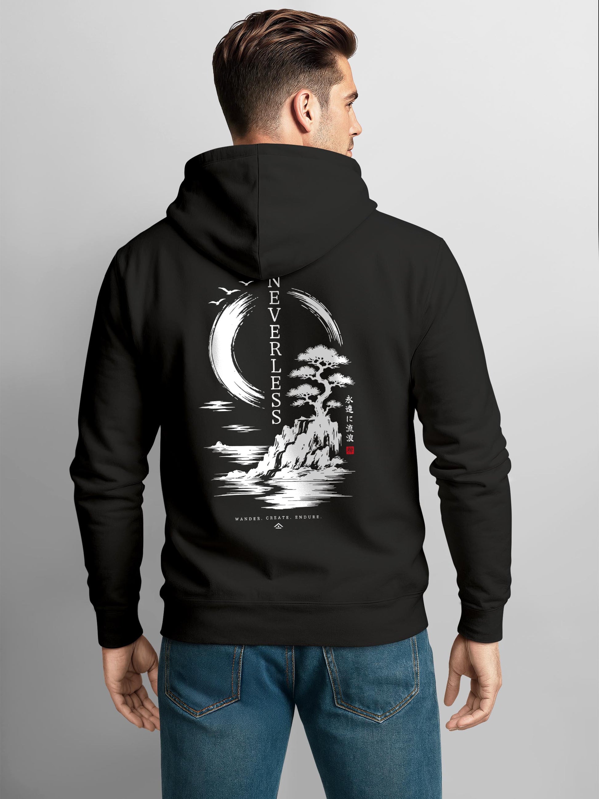 [AI generated] schwarz slim-fit