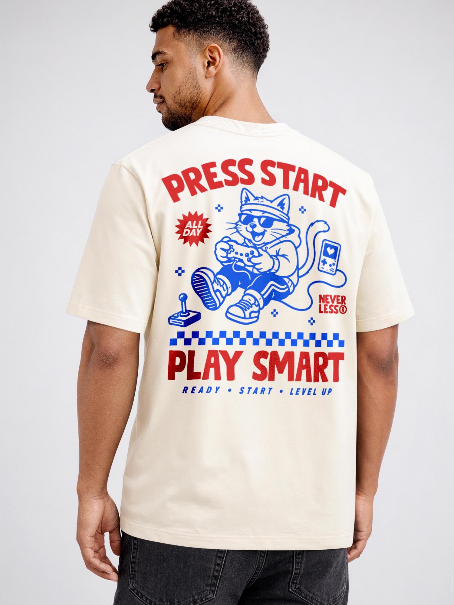 [AI generated] hell-beige relaxed-fit