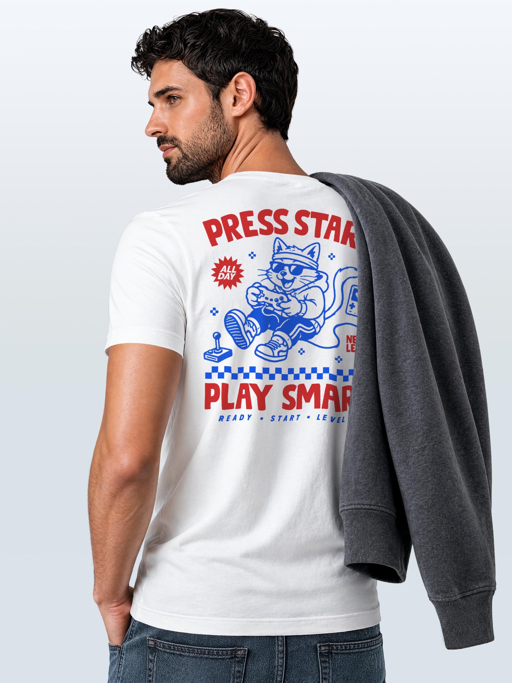 [AI generated] weiß slim-fit
