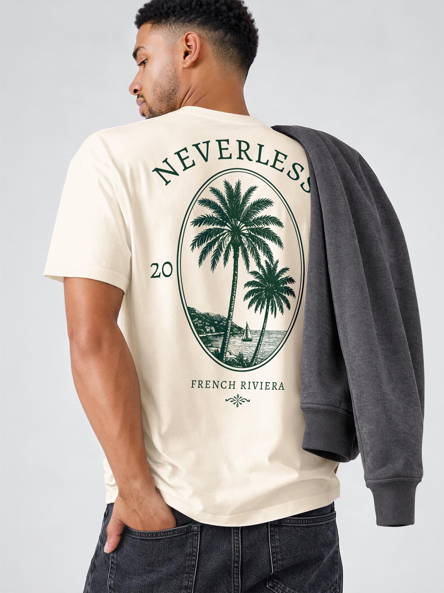 [AI generated] hell-beige relaxed-fit