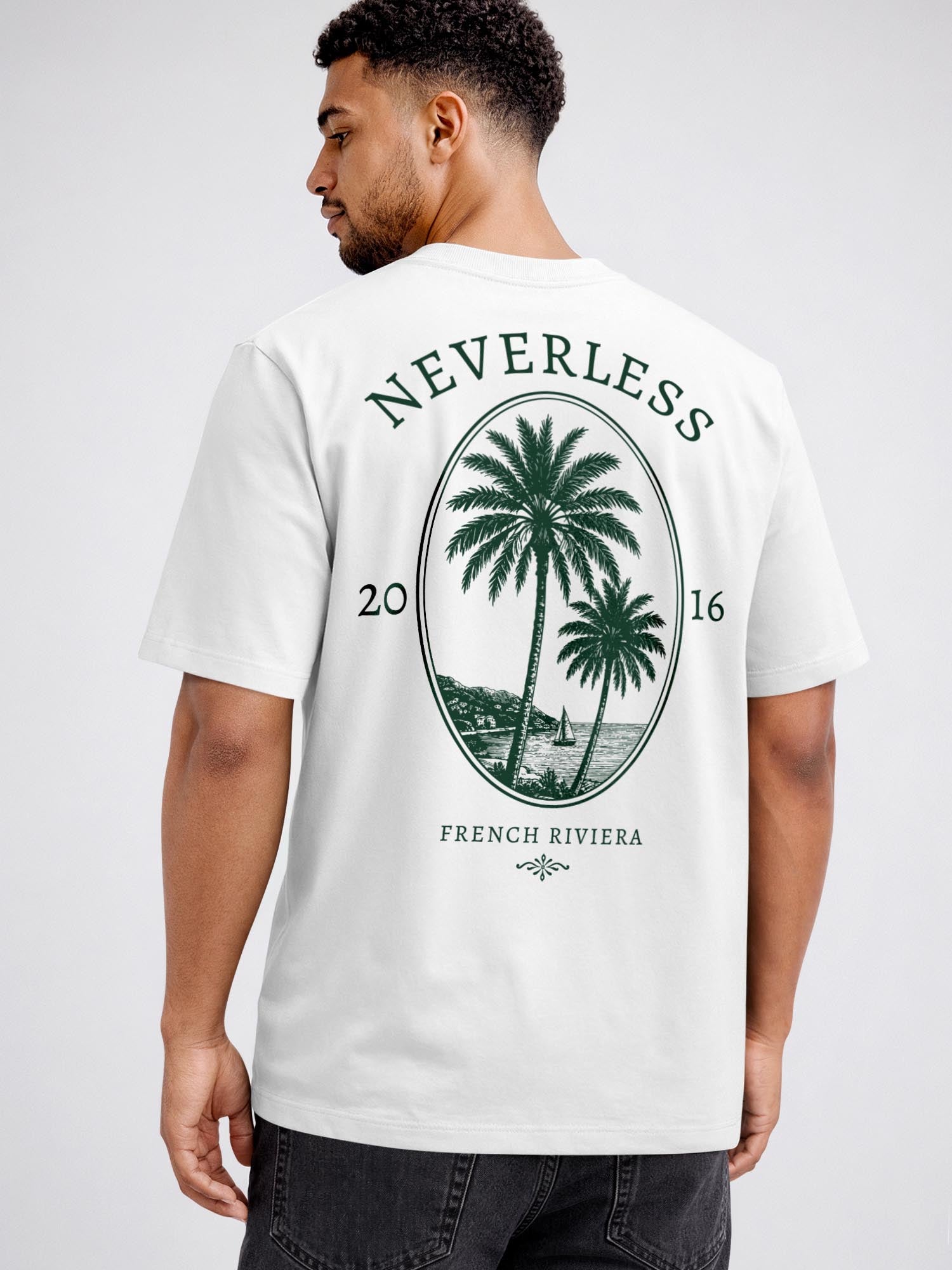 [AI generated] weiß relaxed-fit