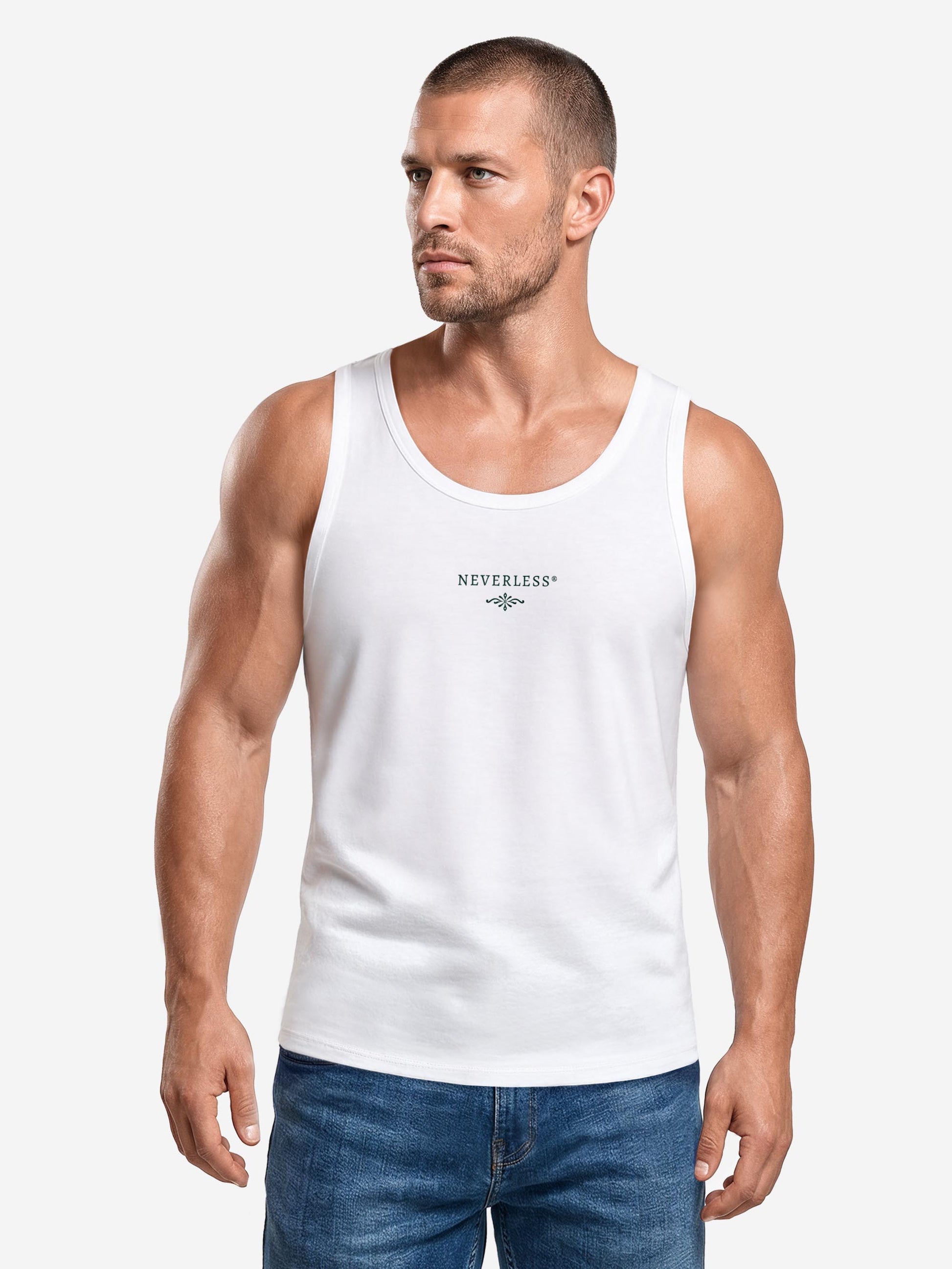[AI generated] weiß slim fit