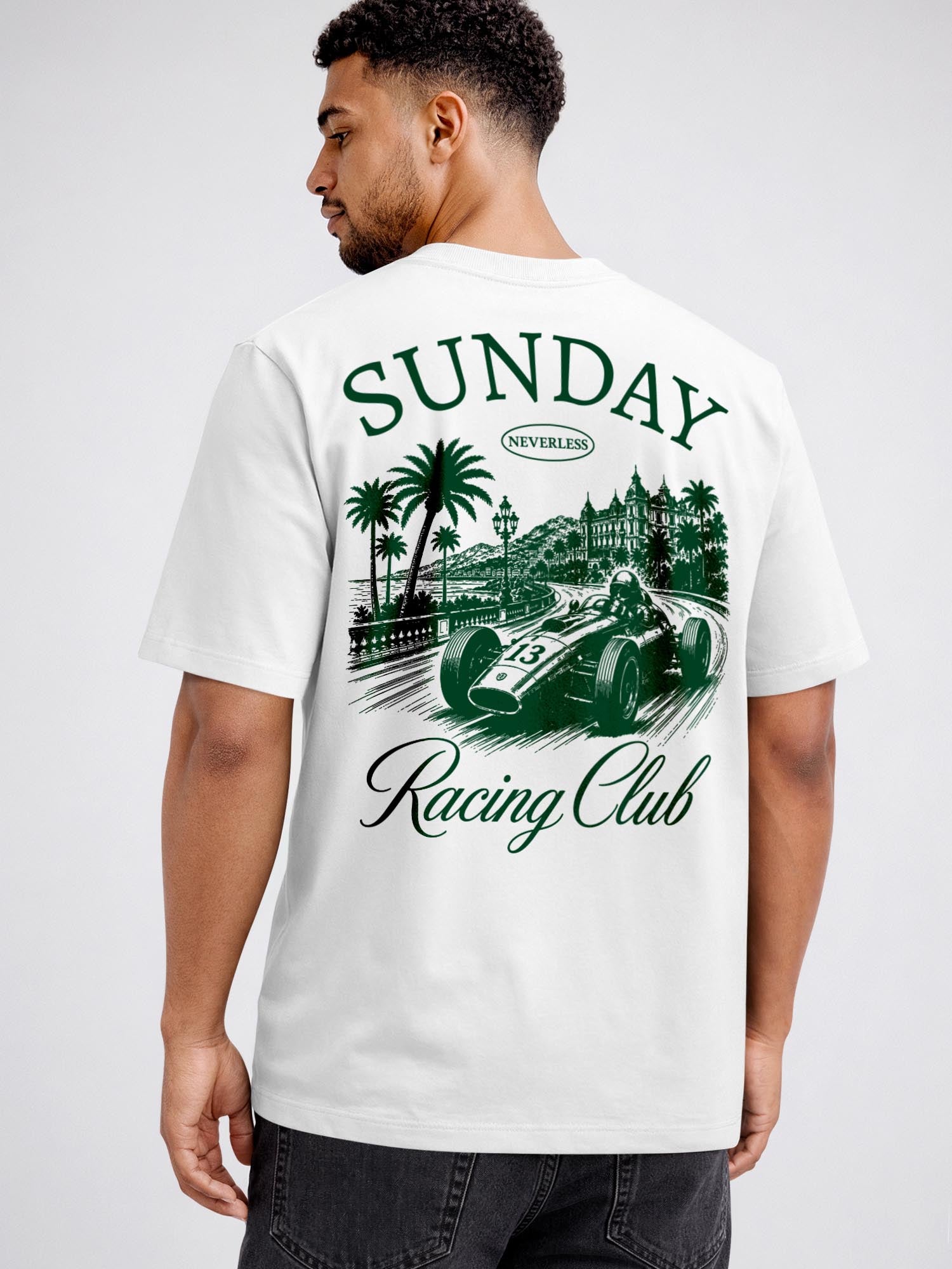 [AI generated] weiß relaxed-fit