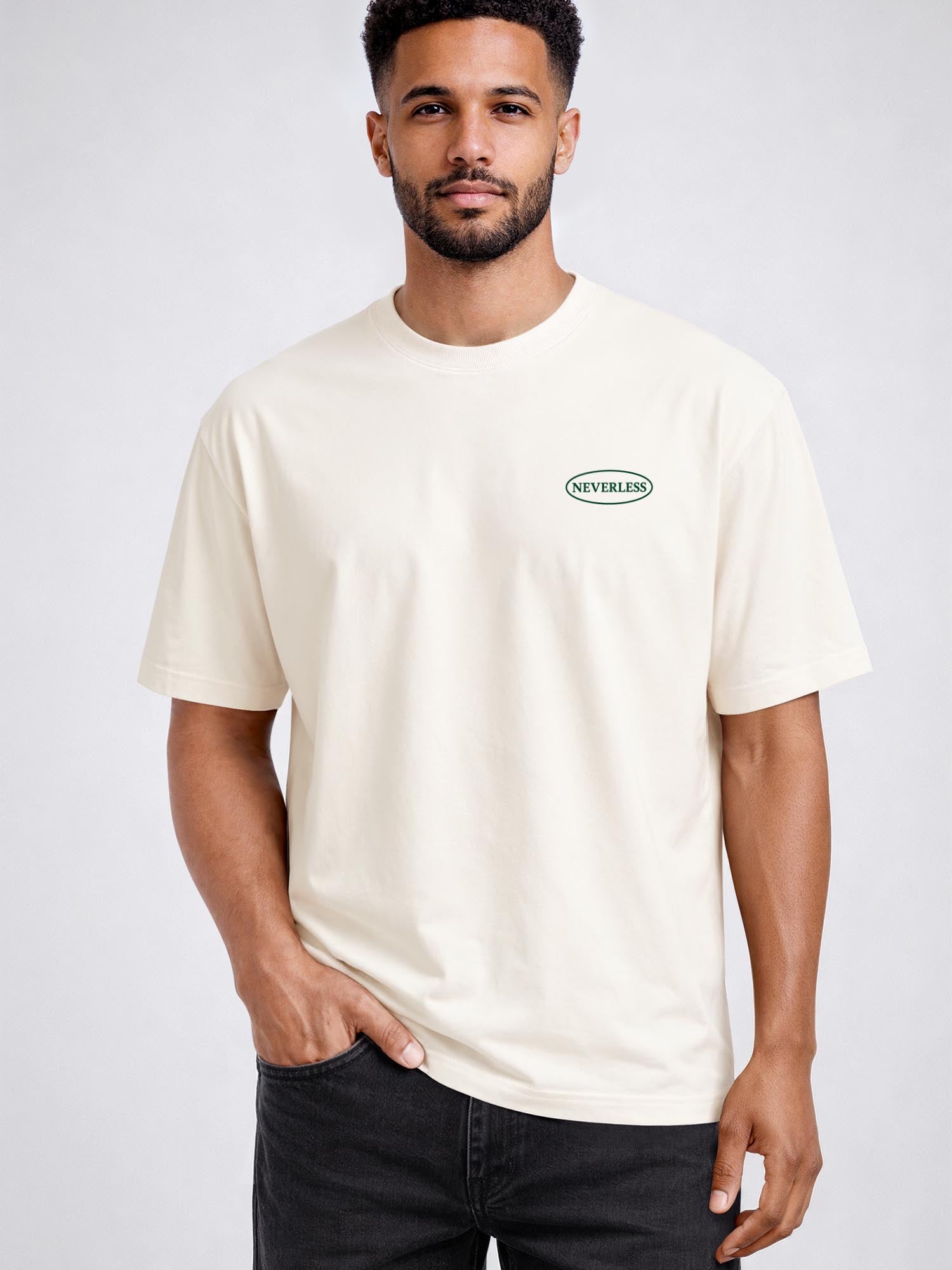 [AI generated] hell-beige relaxed-fit