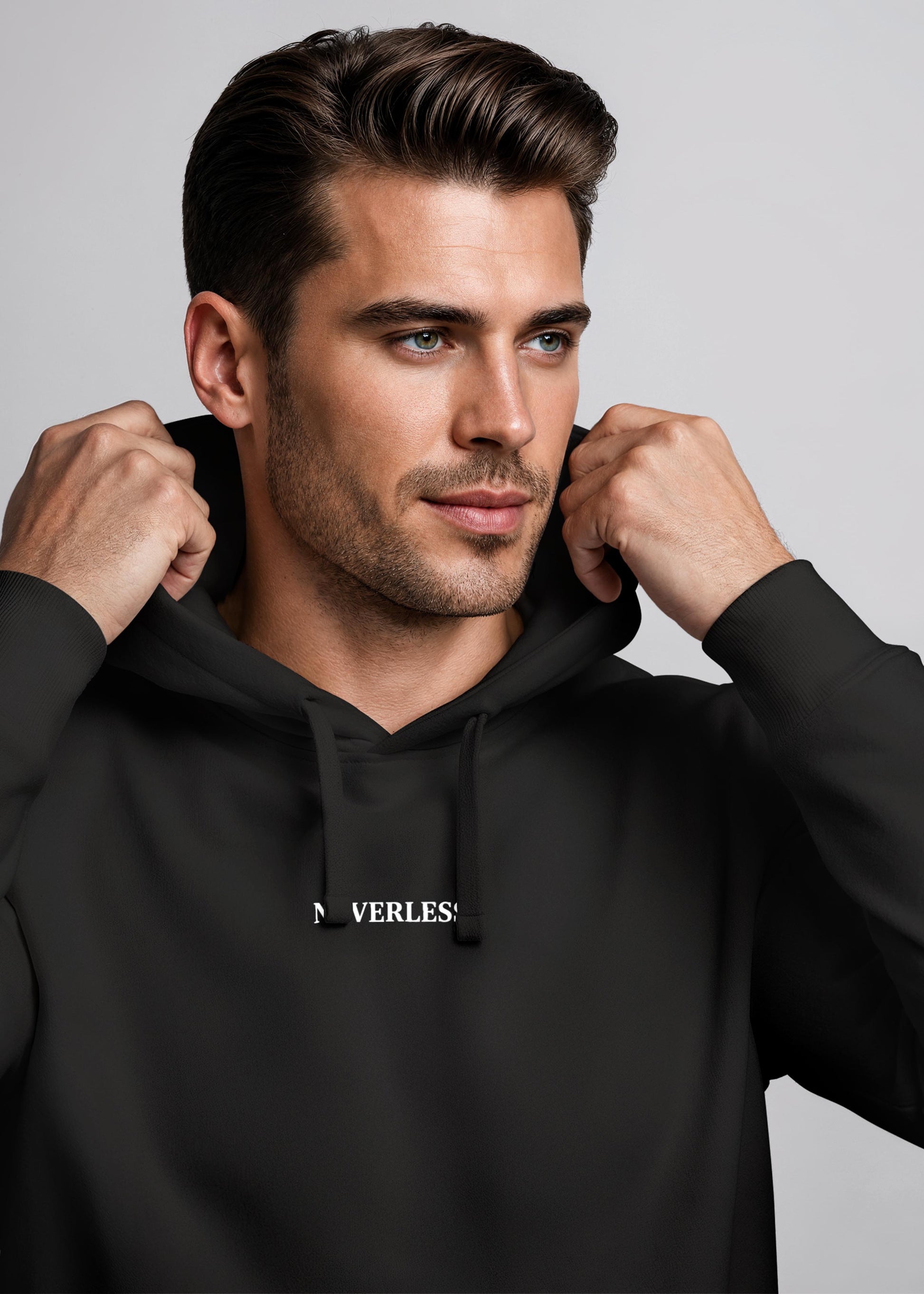 [AI generated] schwarz slim-fit