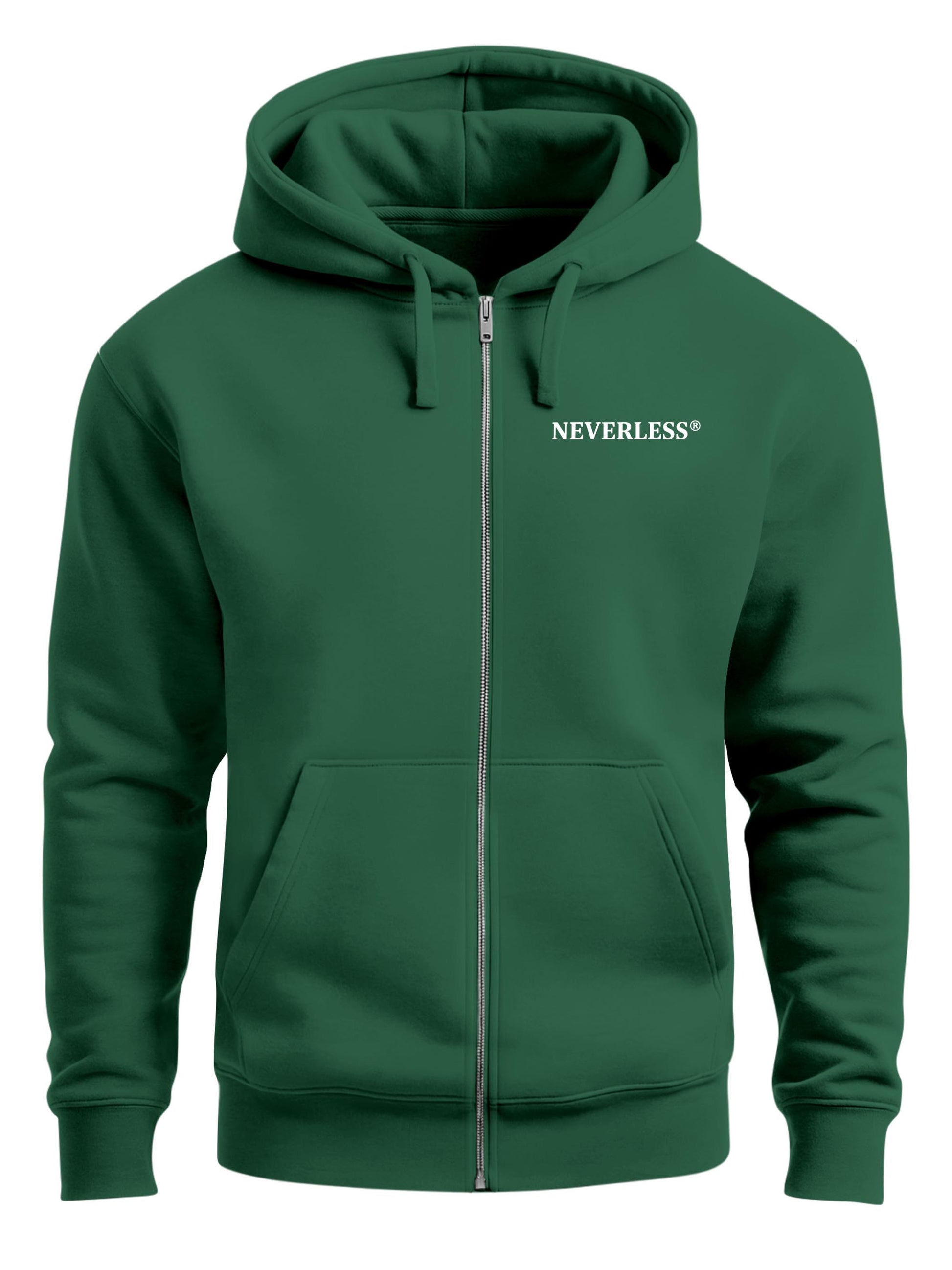 [AI generated] bottle-green relaxed-fit
