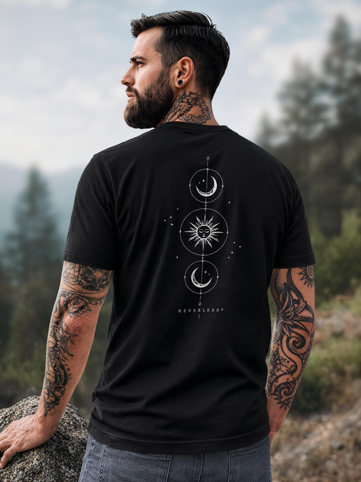 [AI generated] schwarz slim-fit
