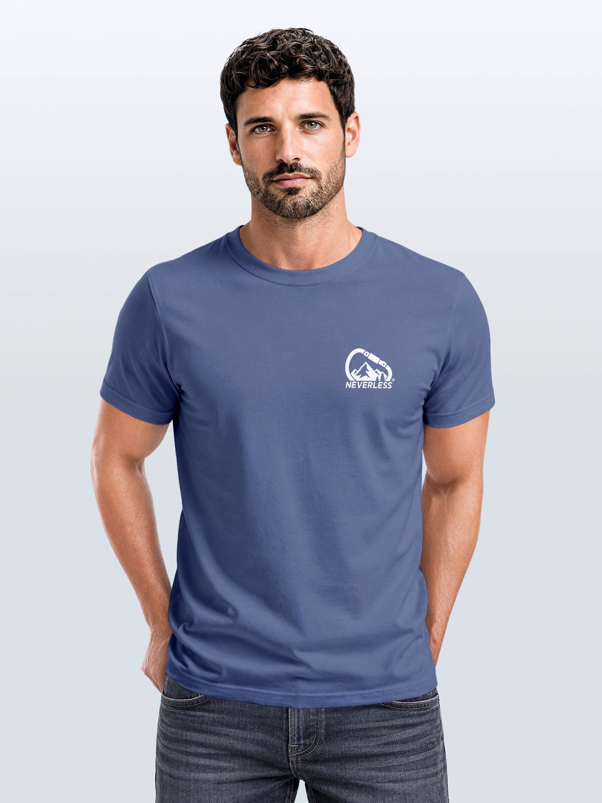 [AI generated] denim blue