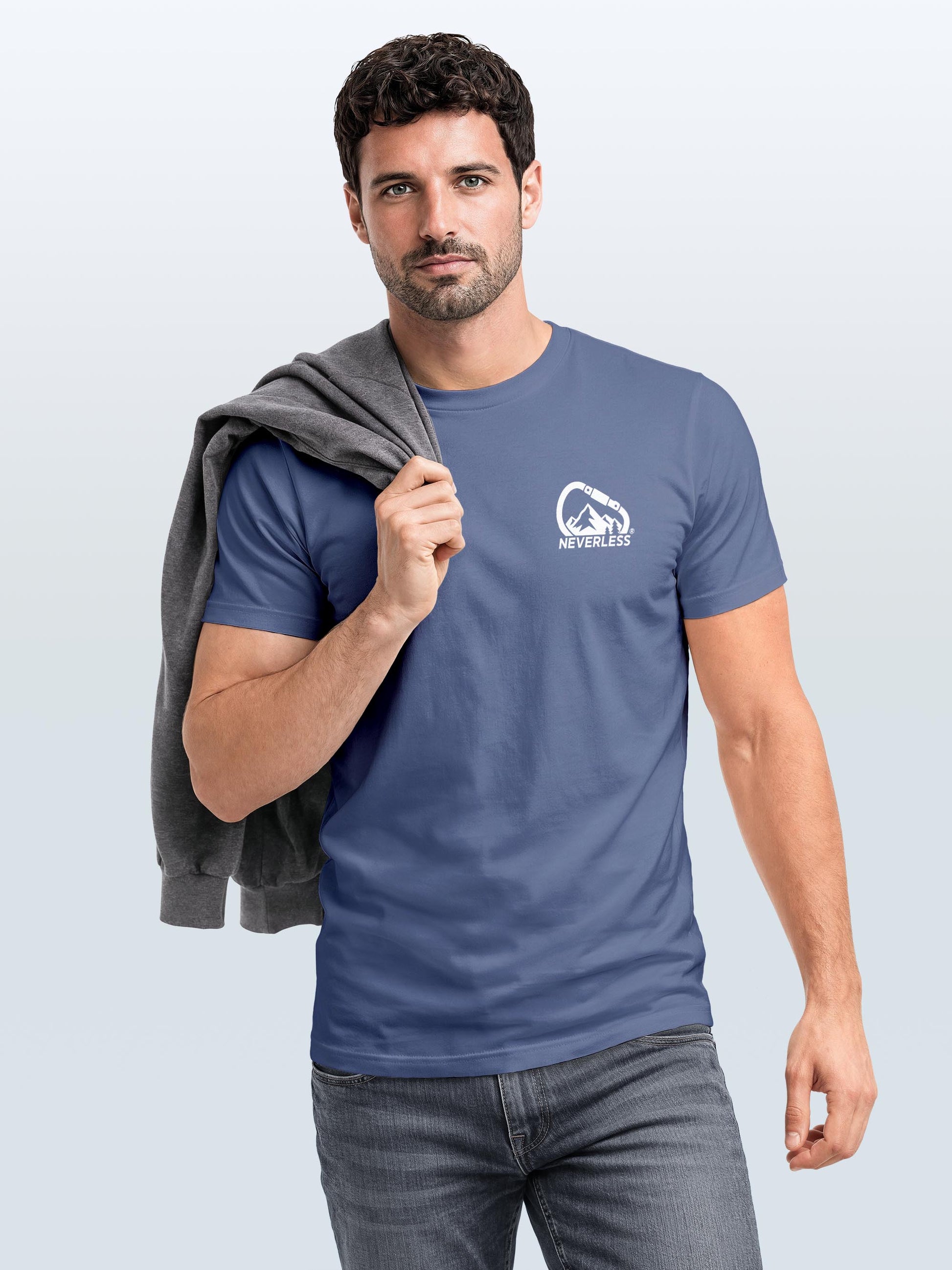 [AI generated] denim blue