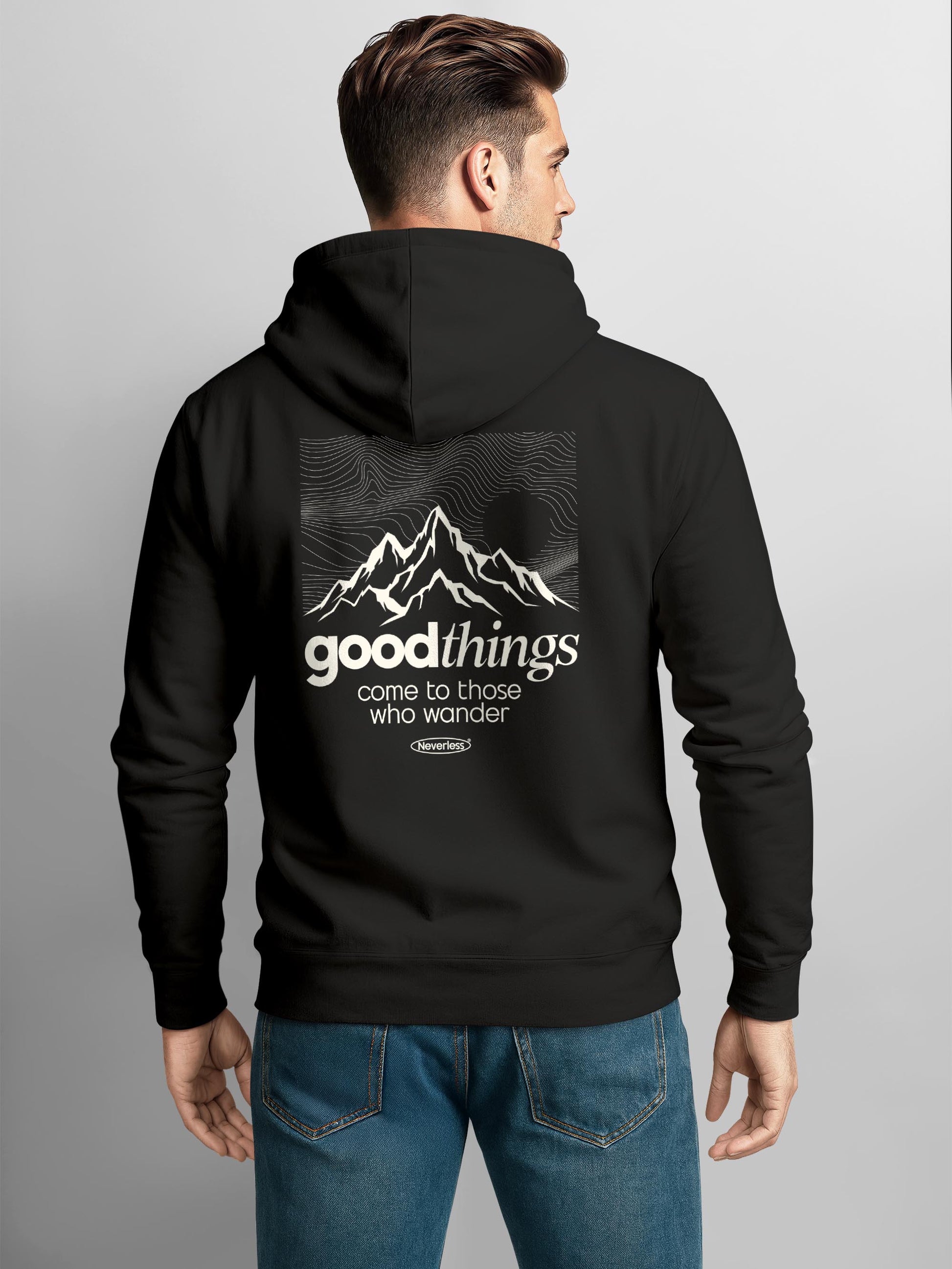 [AI generated] schwarz slim-fit