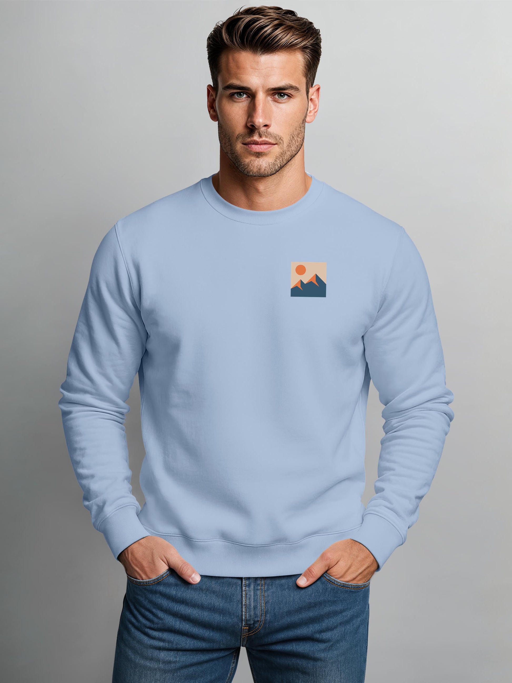 [AI generated] mineral blue