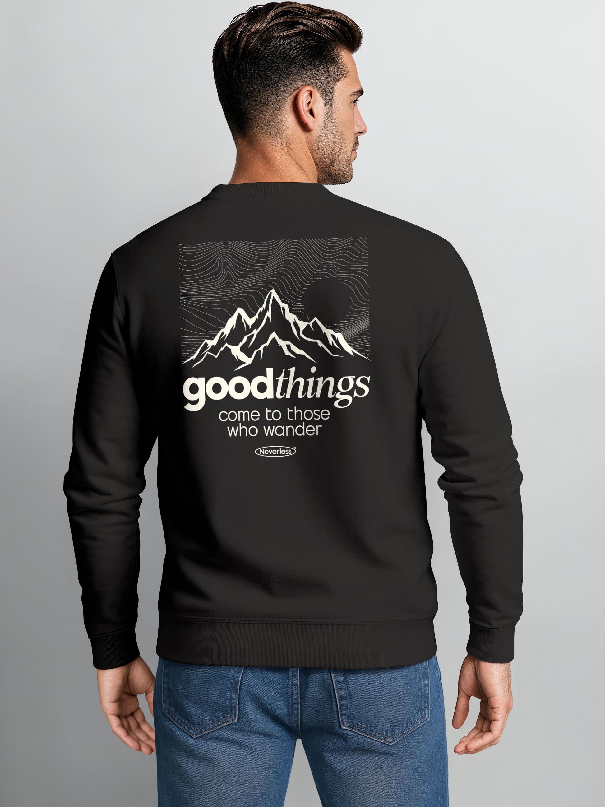 [AI generated] schwarz slim-fit