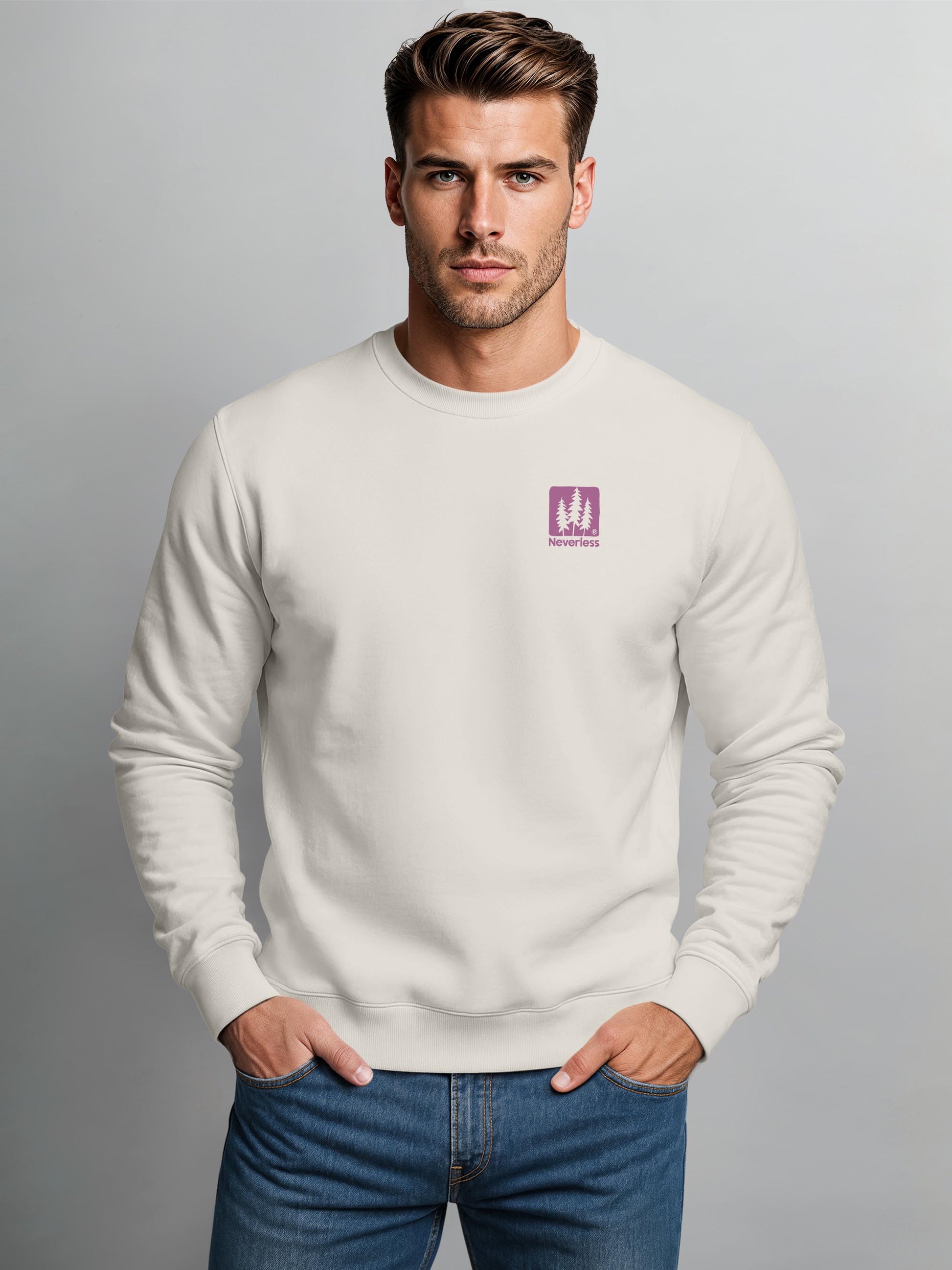 [AI generated] urban grey slim-fit