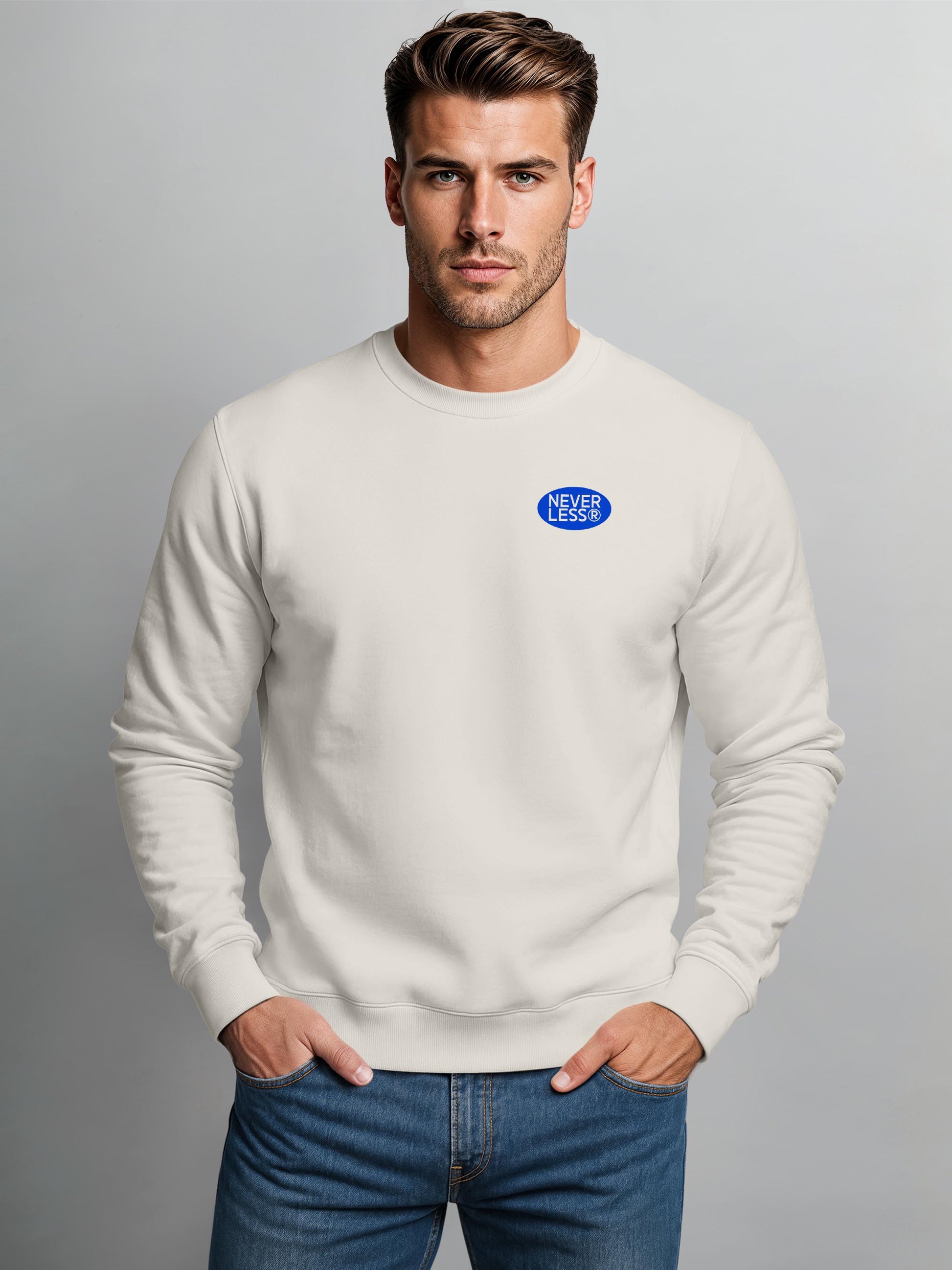 [AI generated] urban grey relaxed-fit