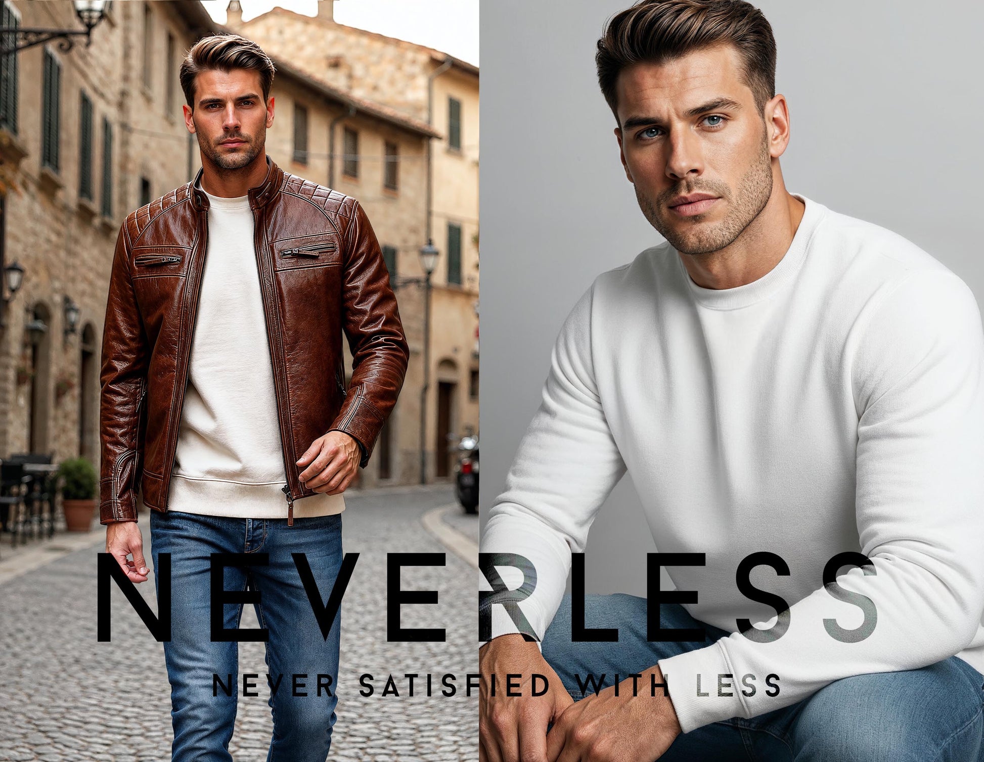 [AI generated] urban grey relaxed-fit