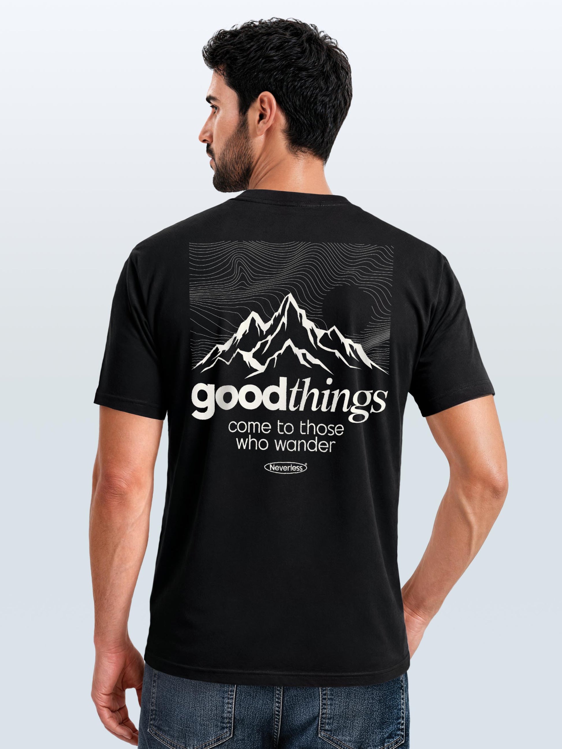 [AI generated] schwarz slim-fit