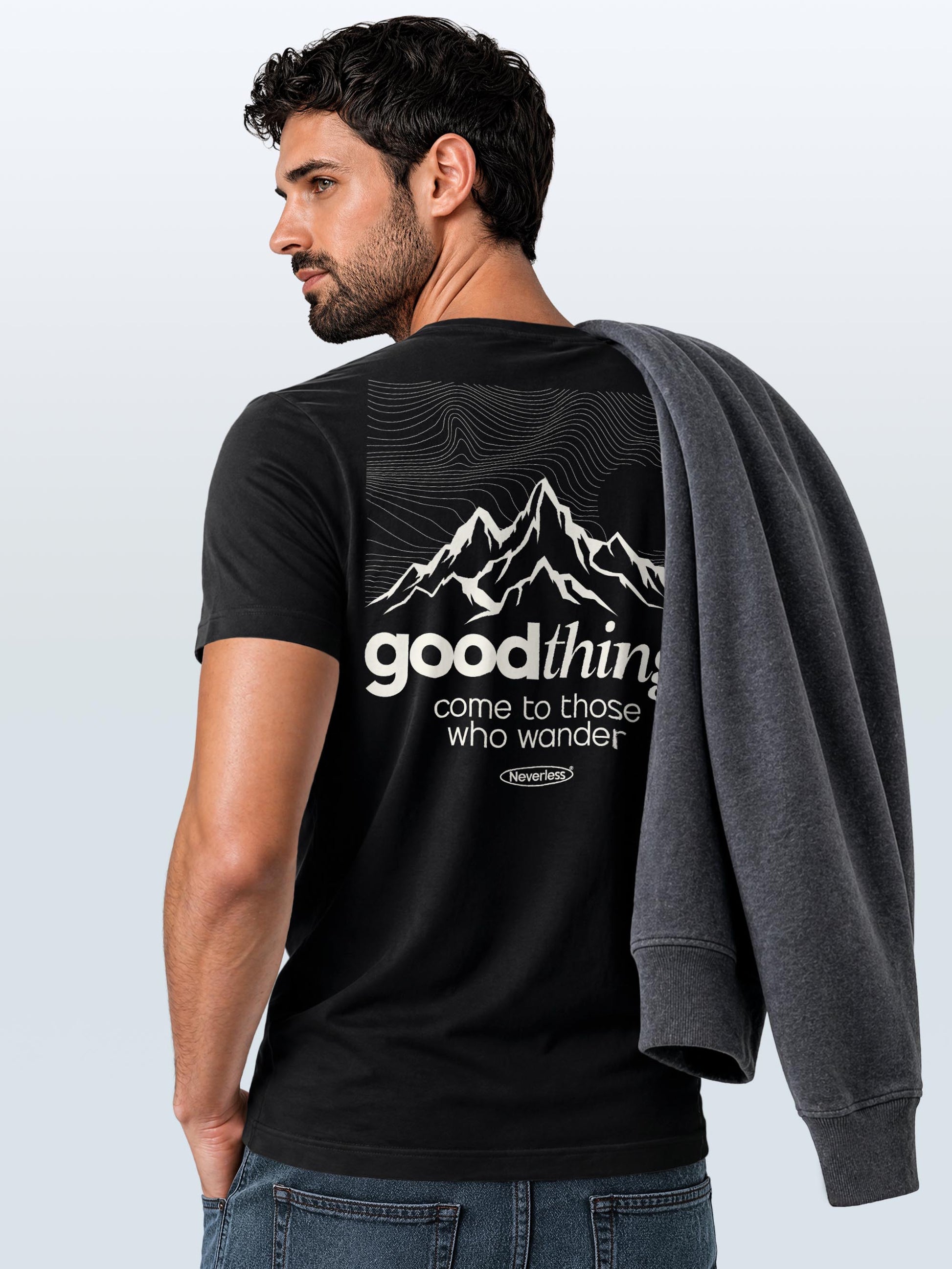 [AI generated] schwarz slim-fit