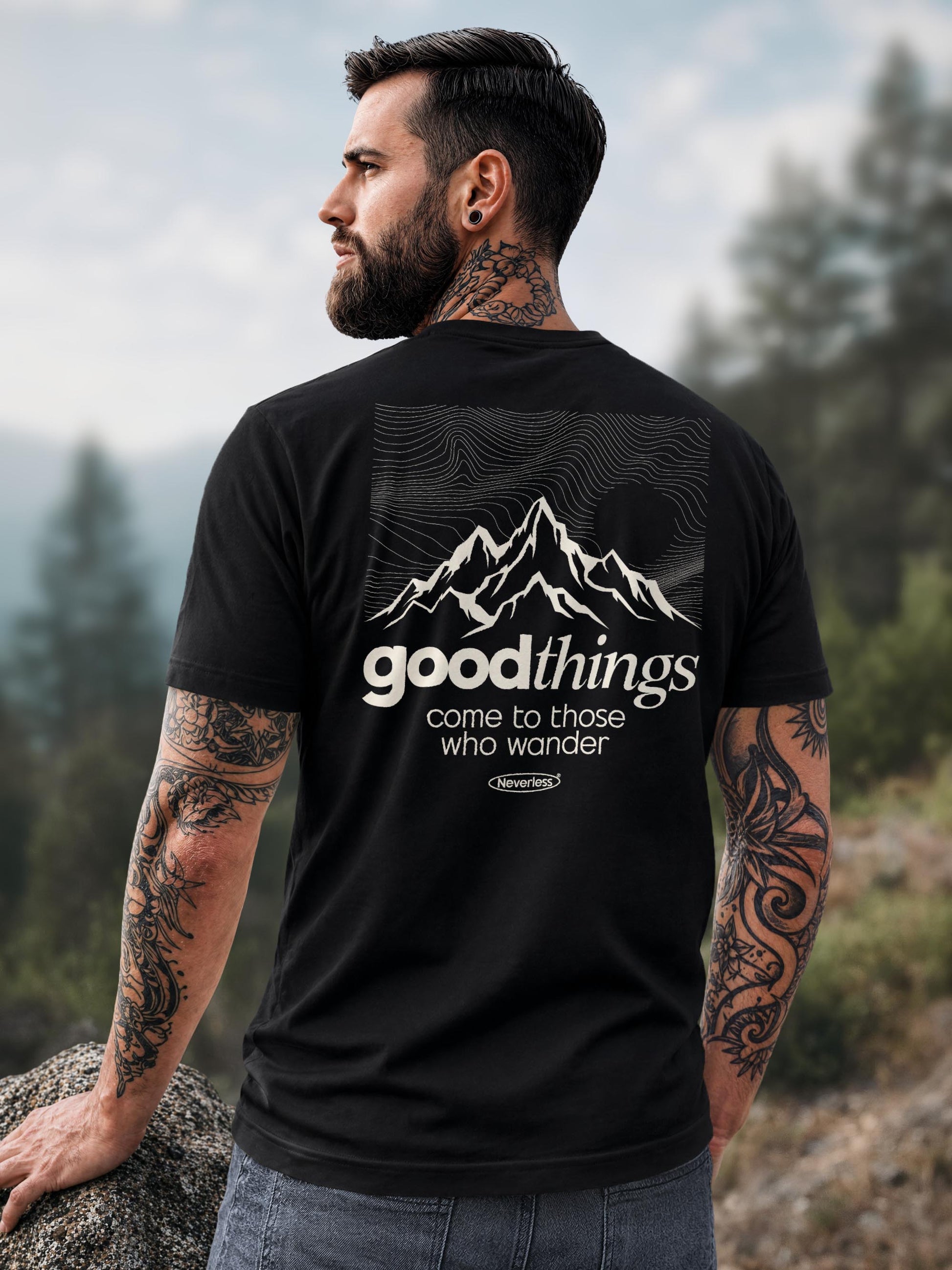 [AI generated] schwarz slim-fit