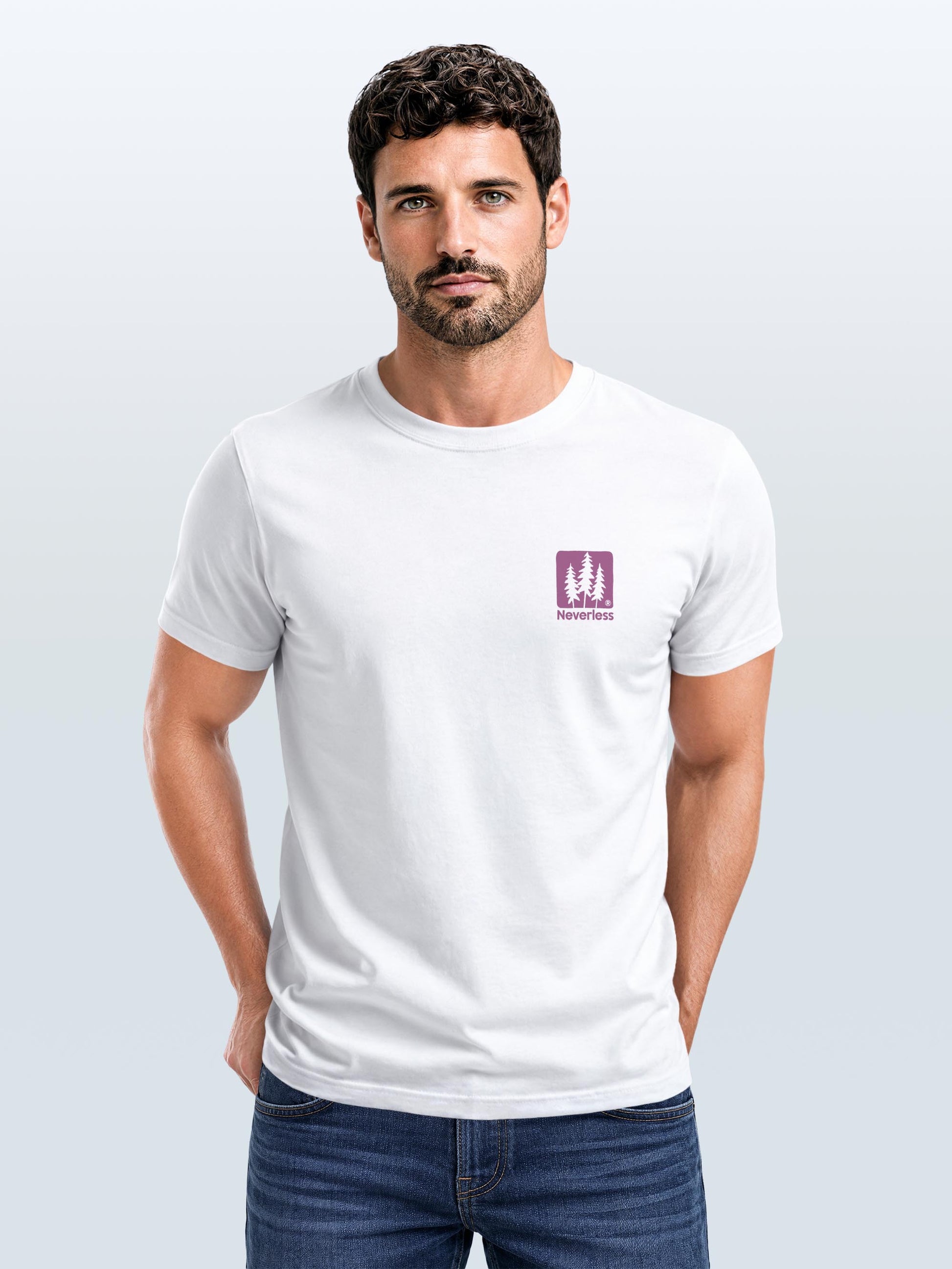 [AI generated] weiß slim-fit