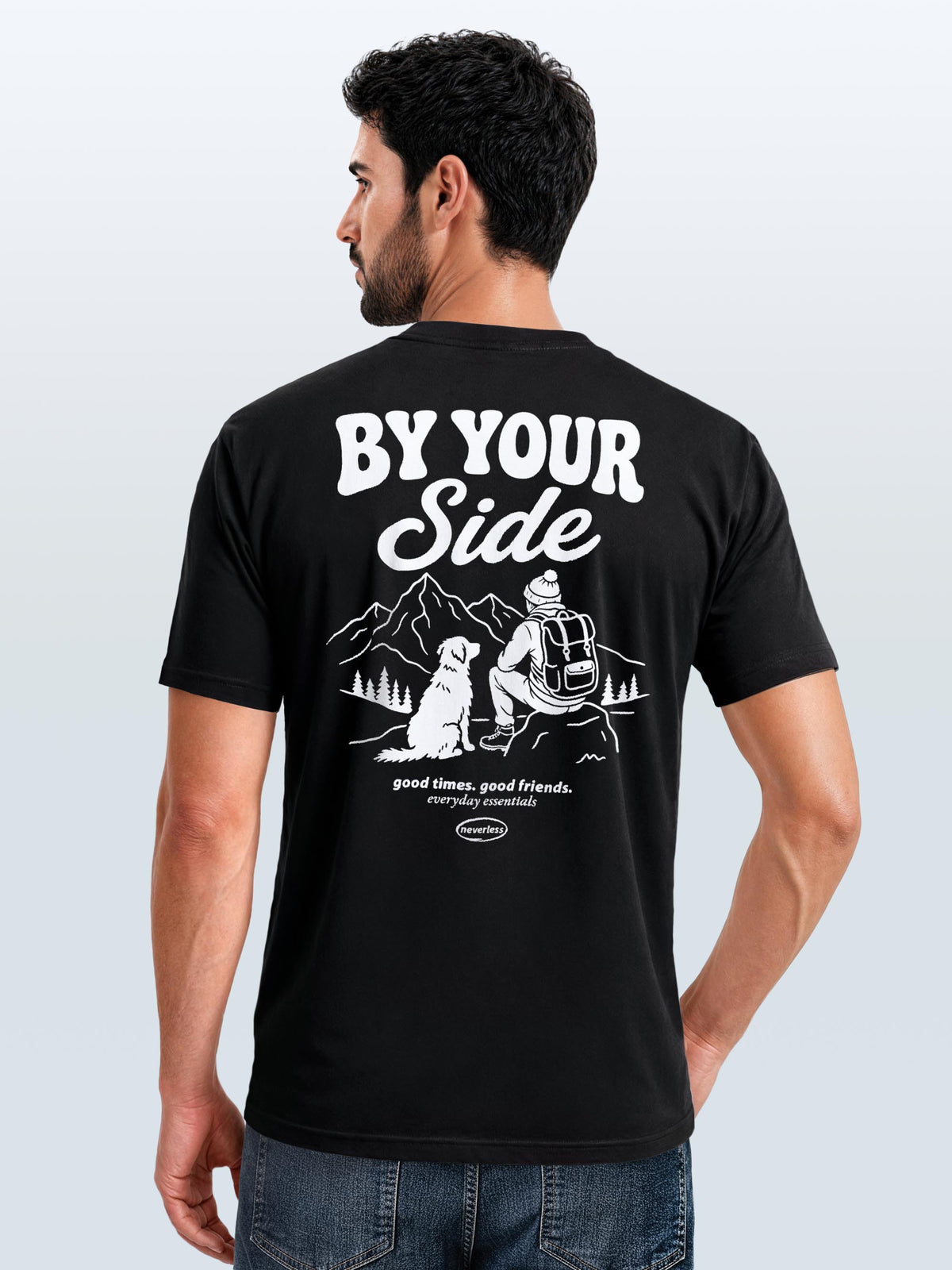 [AI generated] schwarz slim-fit