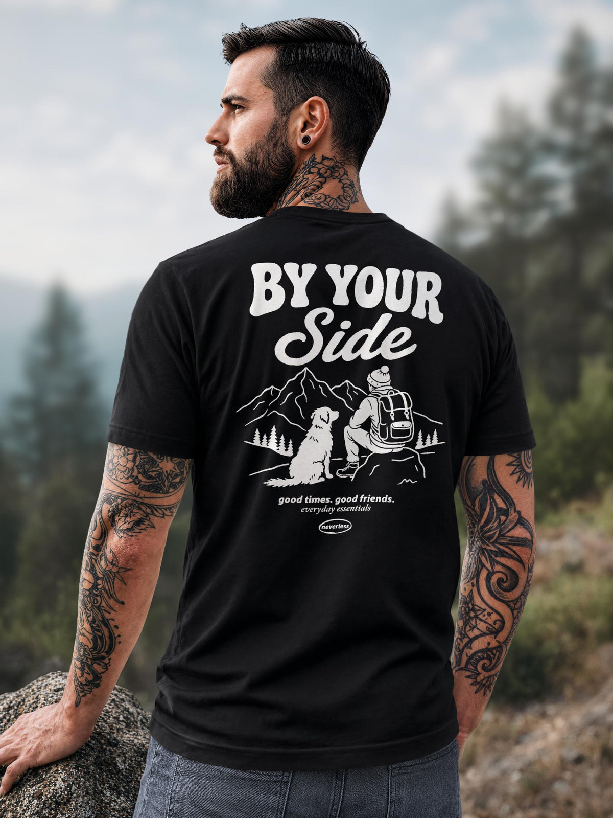 [AI generated] schwarz slim-fit