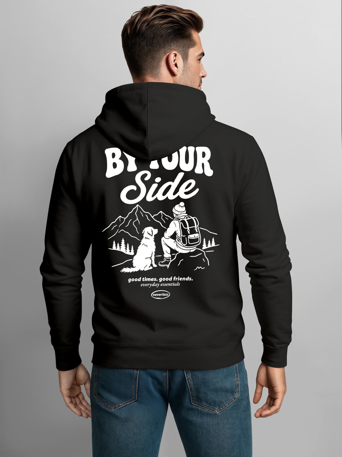 [AI generated] schwarz slim-fit