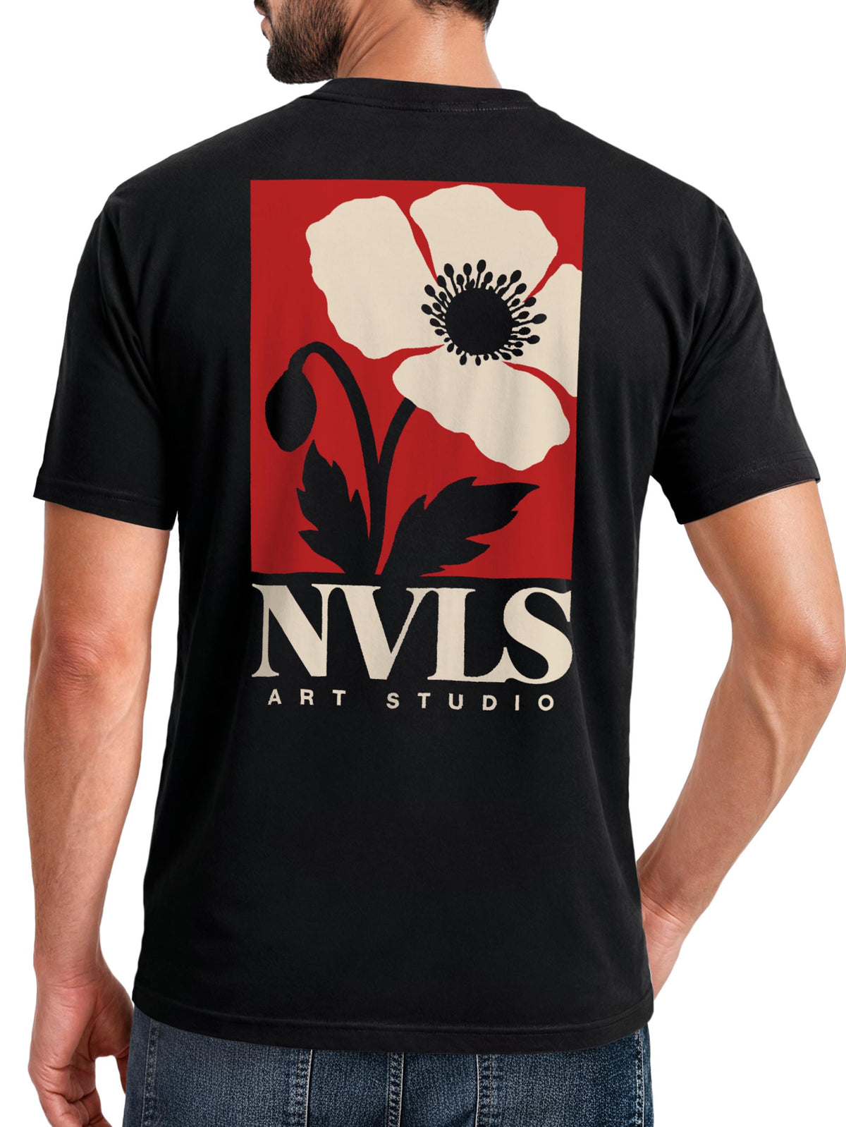 [AI generated] schwarz slim-fit