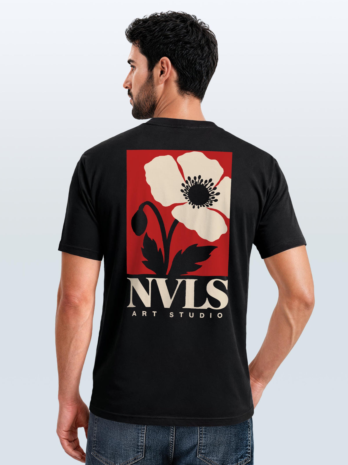 [AI generated] schwarz slim-fit