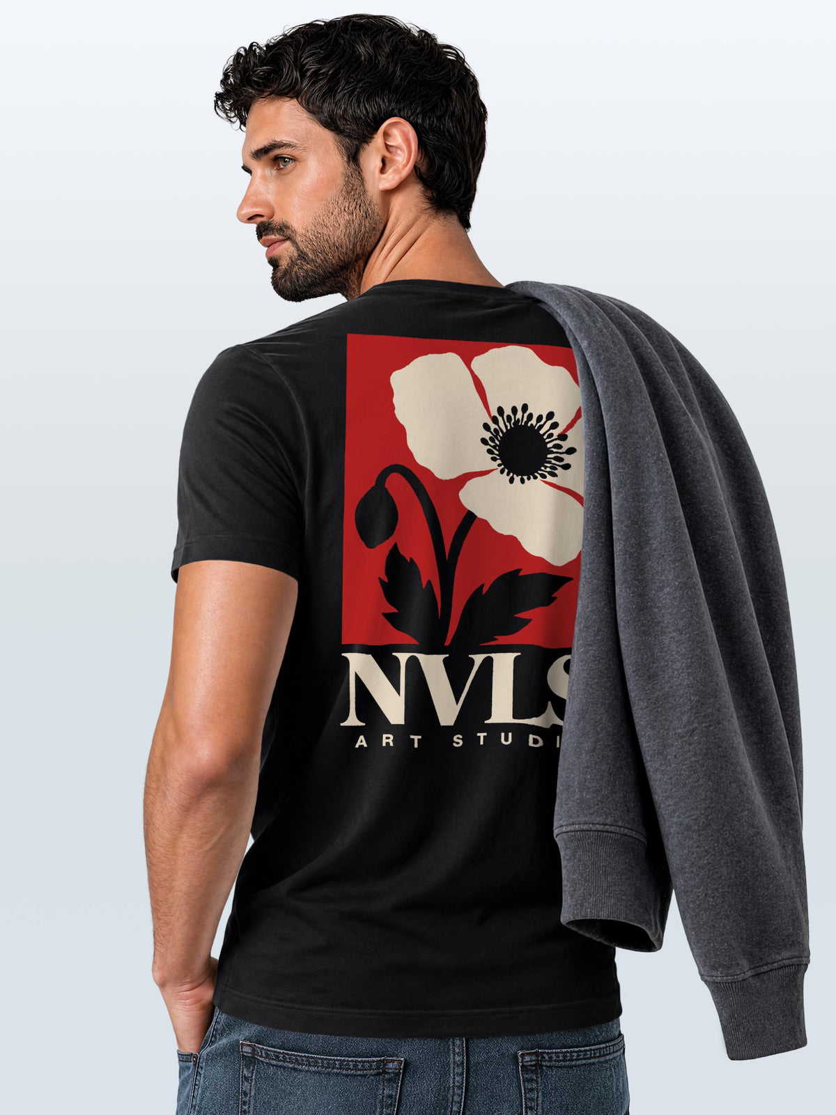 [AI generated] schwarz slim-fit