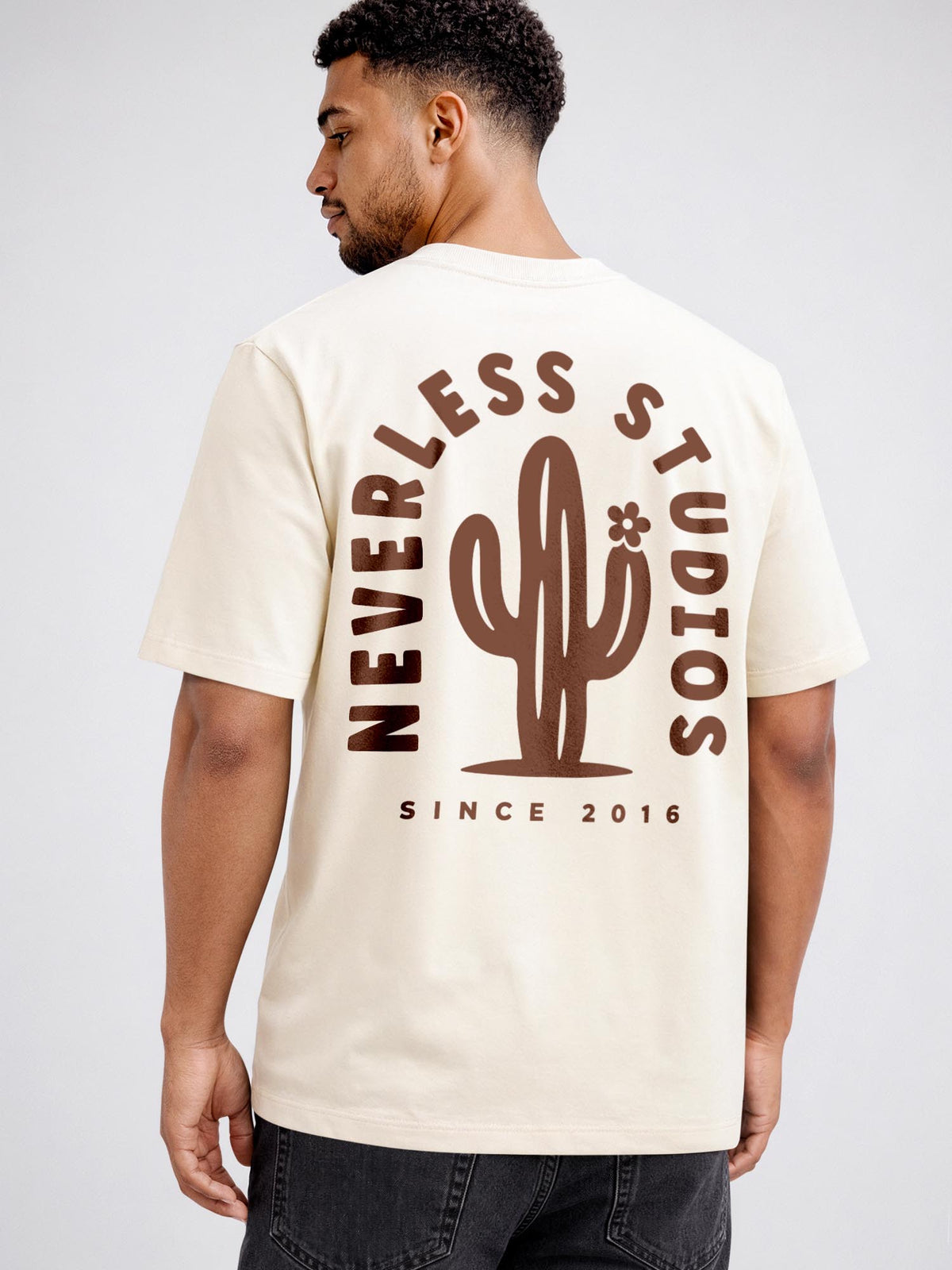 [AI generated] hell-beige relaxed-fit