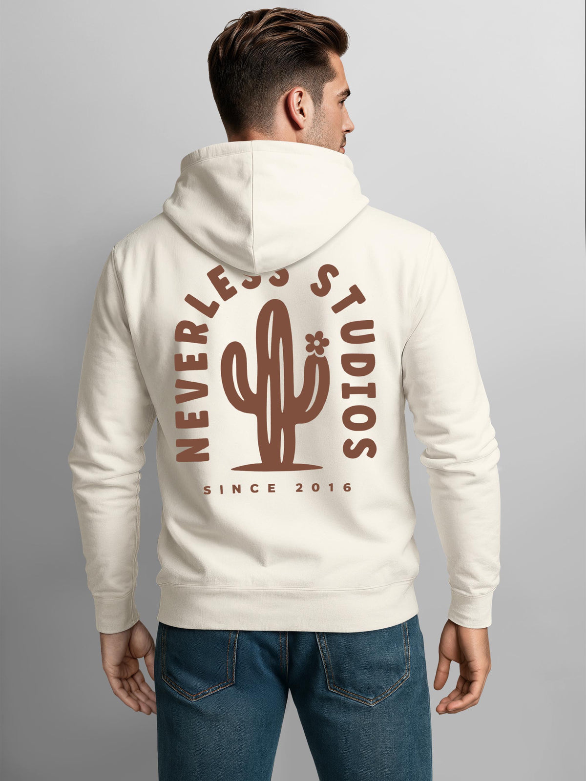 [AI generated] urban grey slim-fit